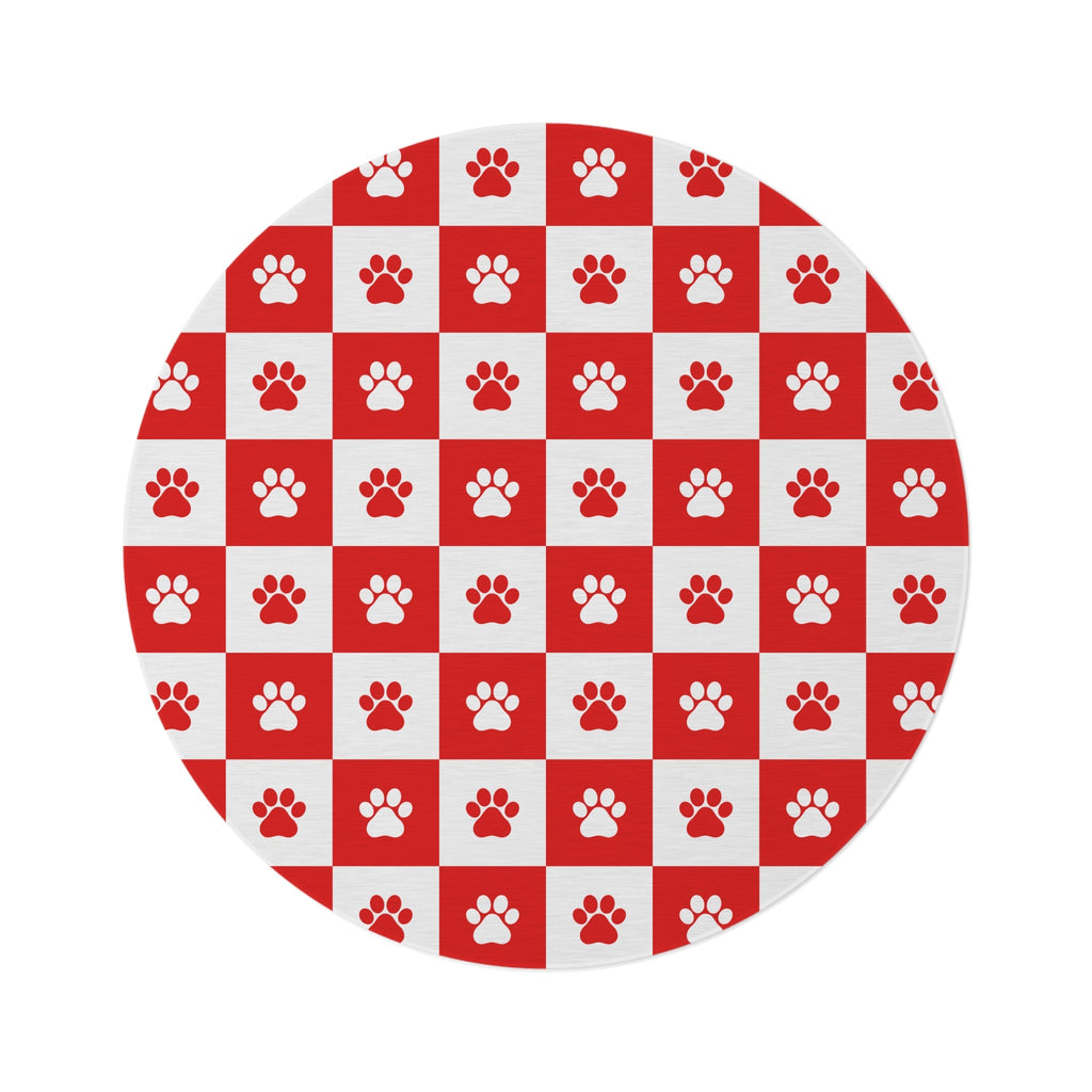 Cozy Pet Paw Print Round Rug - Ideal for Animal Lovers - Decor, Home, Rugs & Doormats - EpiAl's Shop