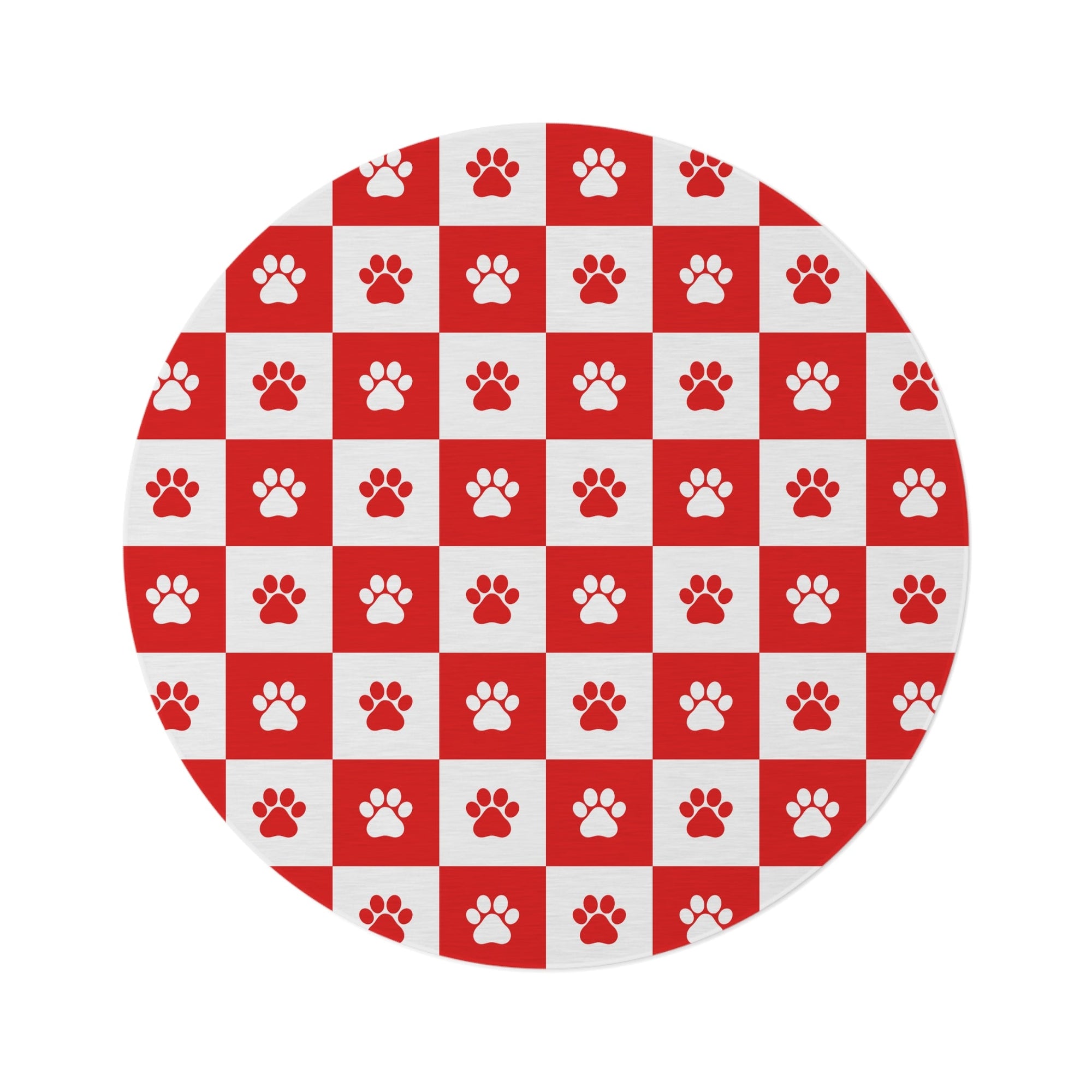 Cozy Pet Paw Print Round Rug - Ideal for Animal Lovers - Decor, Home, Rugs & Doormats - EpiAl's Shop