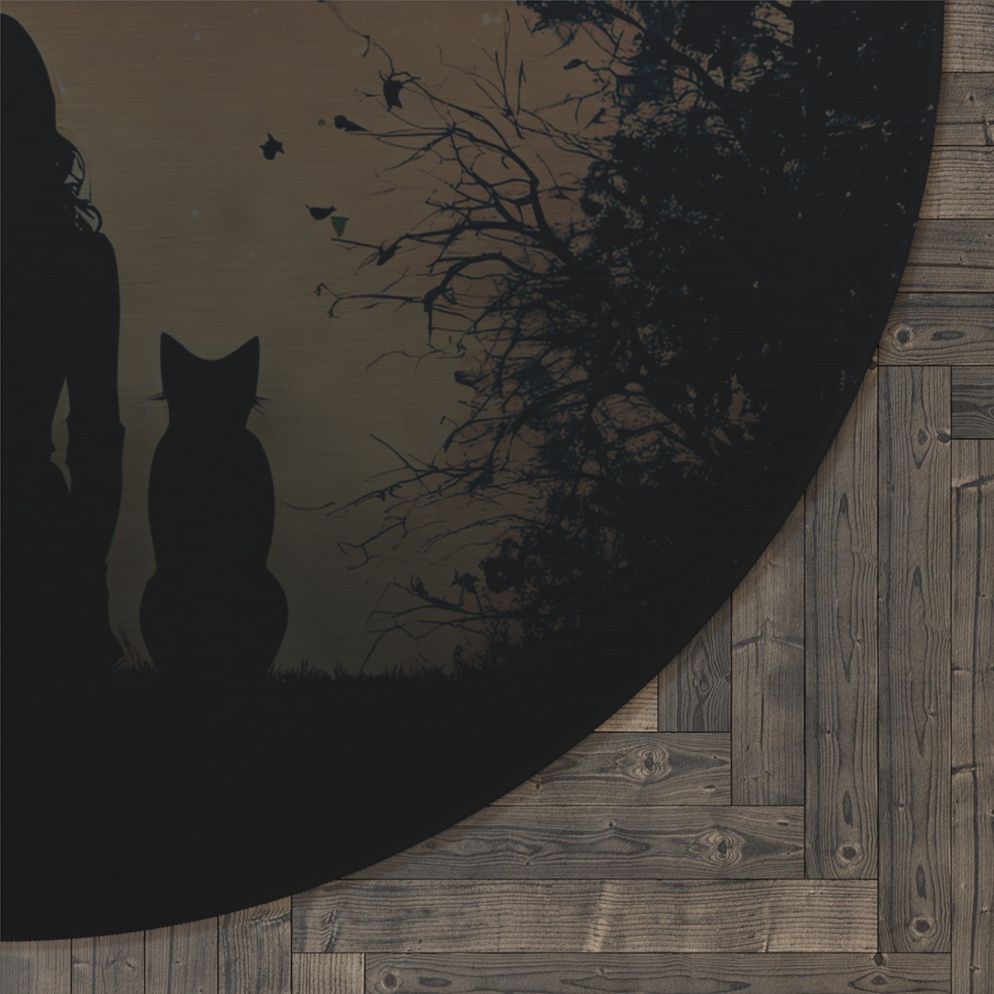 Cozy Round Rug with Inspirational Cat - Themed Design - Decor, Home, Rugs & Doormats - EpiAl's Shop