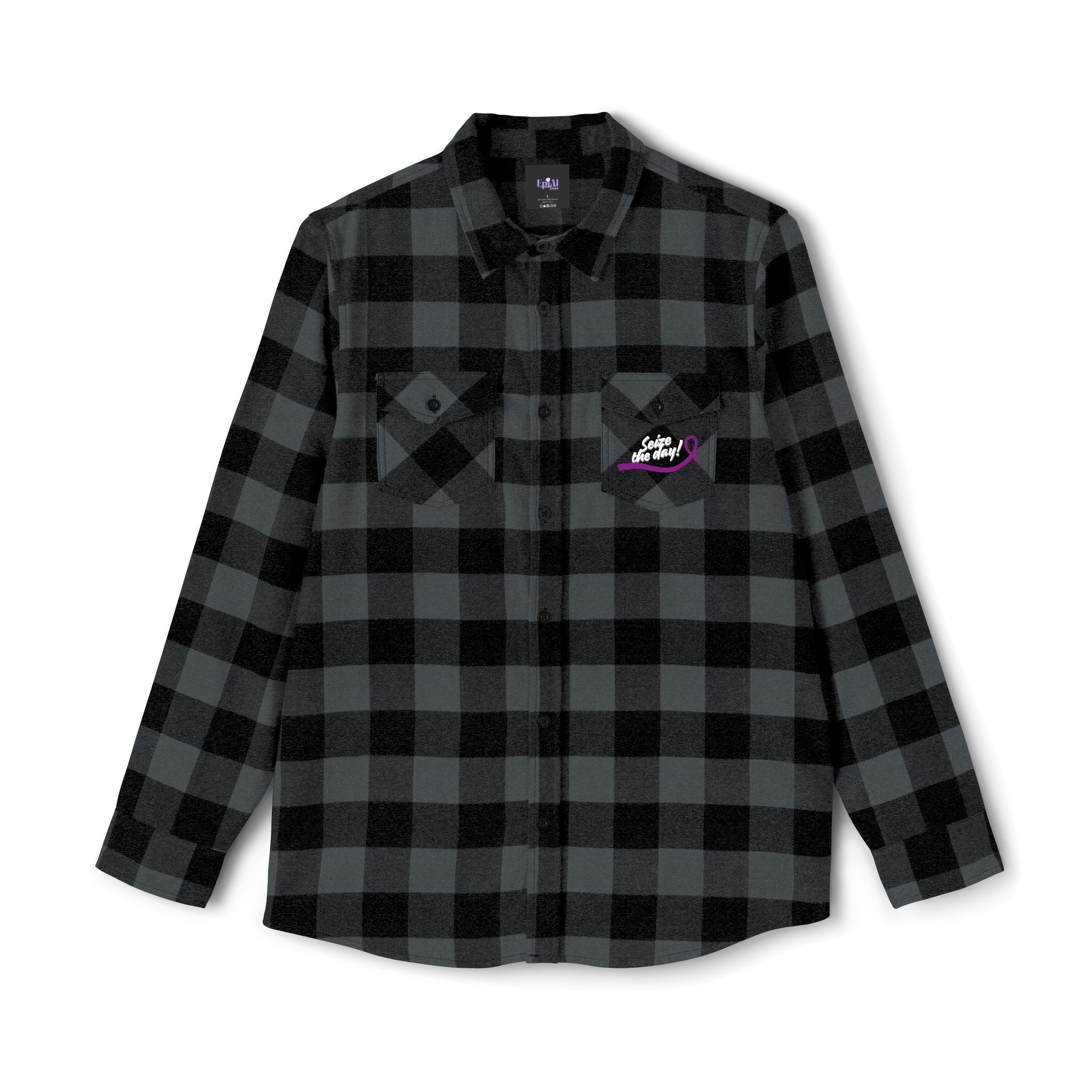 Cozy Seize the Day Unisex Flannel Shirt - Clothing, Flannel Shirts - EpiAl's Shop