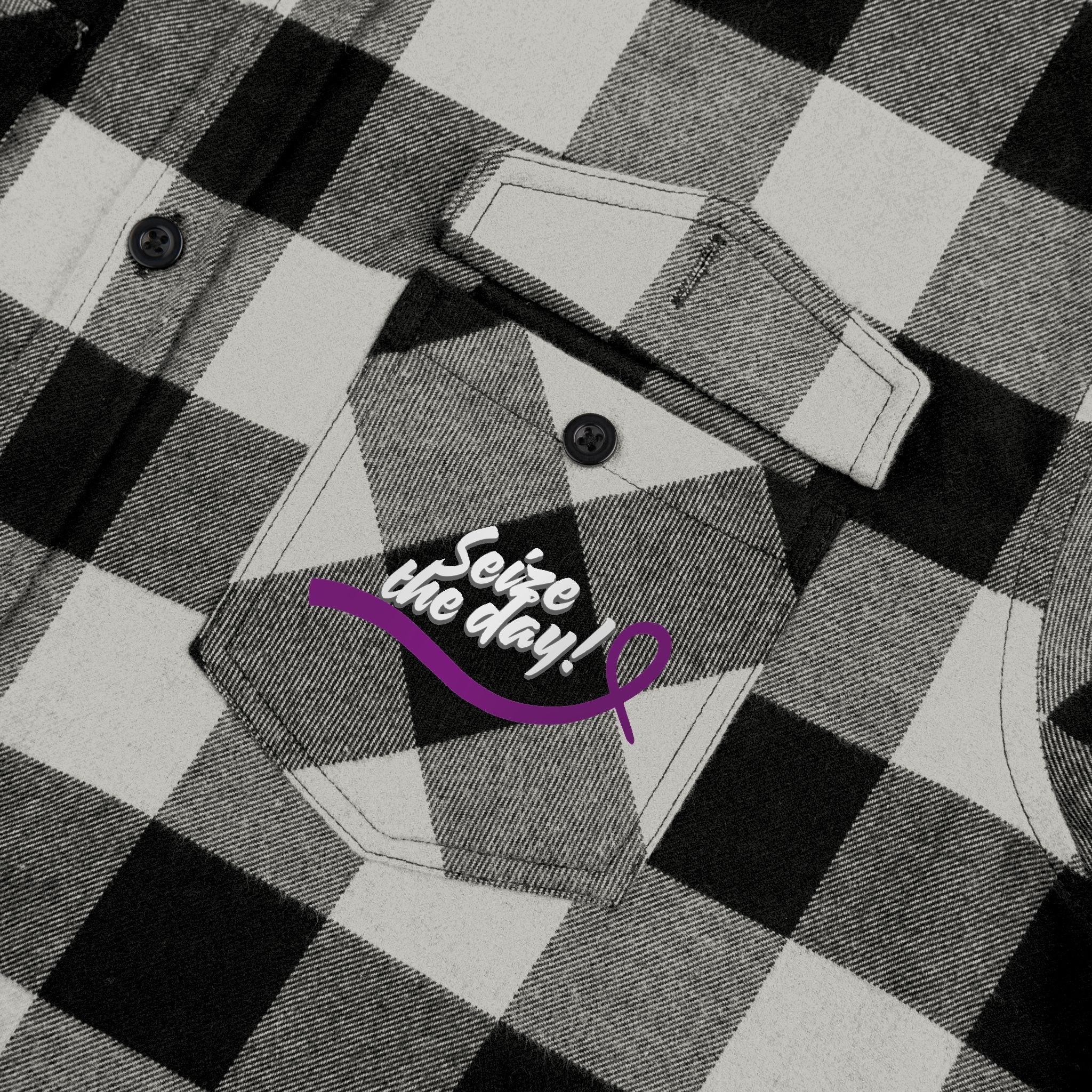 Cozy Seize the Day Unisex Flannel Shirt - Clothing, Flannel Shirts - EpiAl's Shop