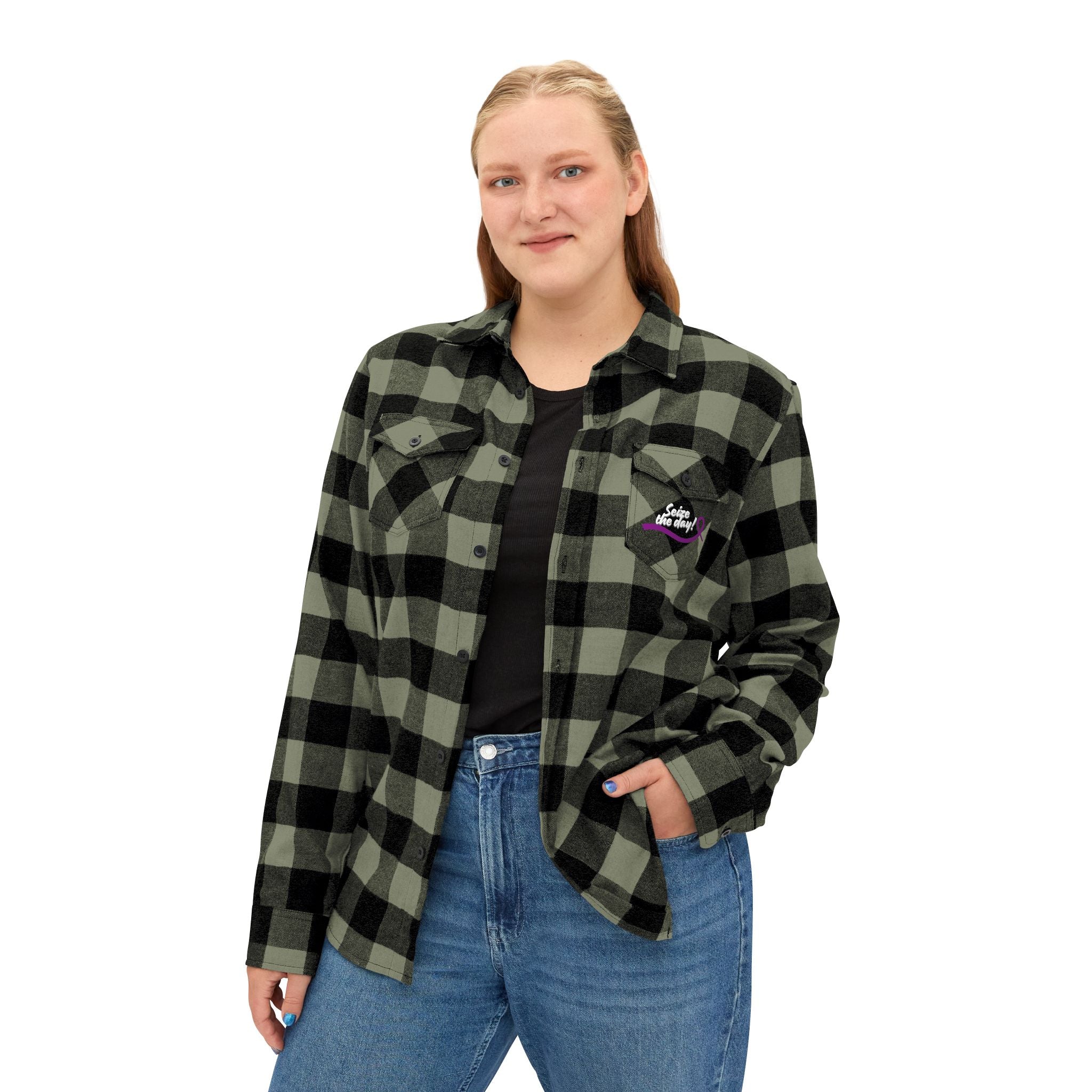 Cozy Seize the Day Unisex Flannel Shirt - Clothing, Flannel Shirts - EpiAl's Shop