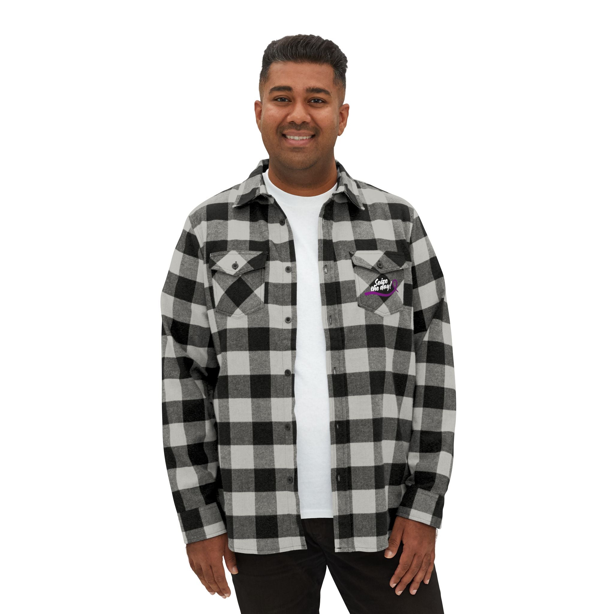 Cozy Seize the Day Unisex Flannel Shirt - Clothing, Flannel Shirts - EpiAl's Shop
