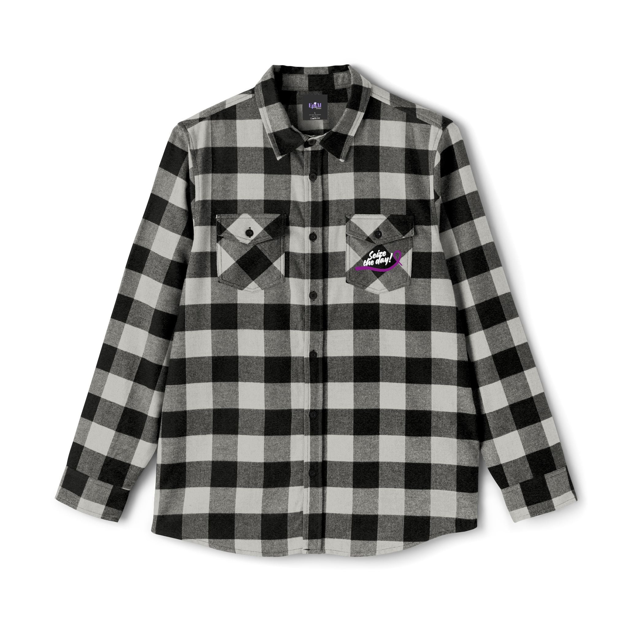 Cozy Seize the Day Unisex Flannel Shirt - Clothing, Flannel Shirts - EpiAl's Shop