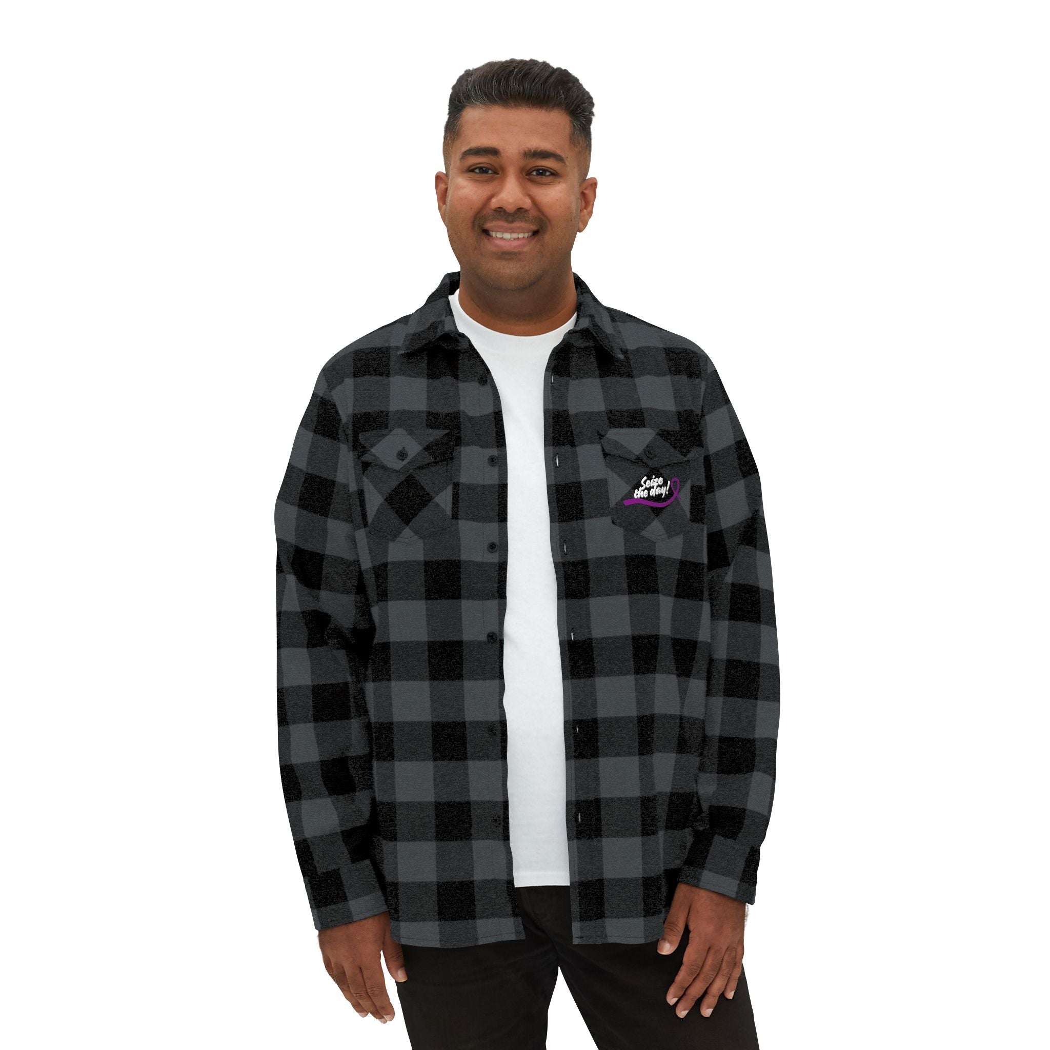 Cozy Seize the Day Unisex Flannel Shirt - Clothing, Flannel Shirts - EpiAl's Shop