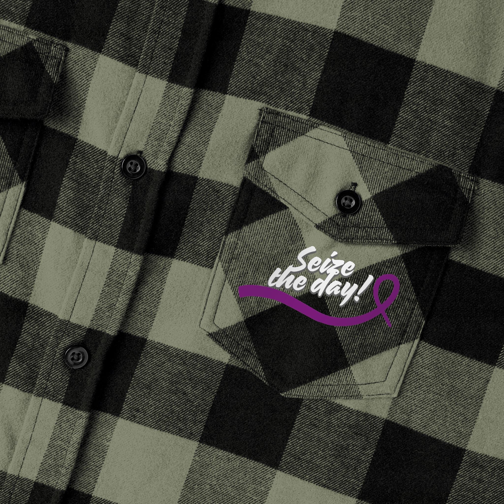 Cozy Seize the Day Unisex Flannel Shirt - Clothing, Flannel Shirts - EpiAl's Shop