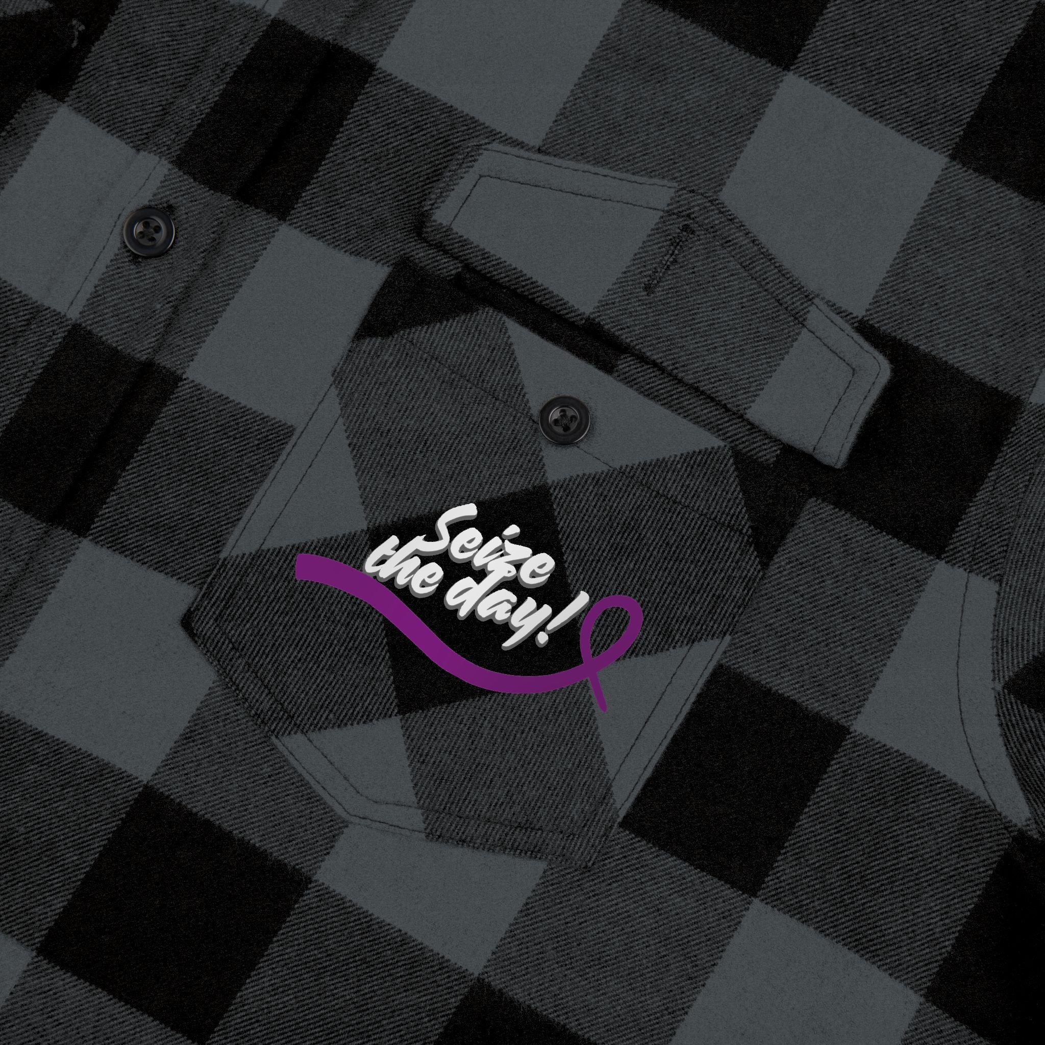 Cozy Seize the Day Unisex Flannel Shirt - Clothing, Flannel Shirts - EpiAl's Shop