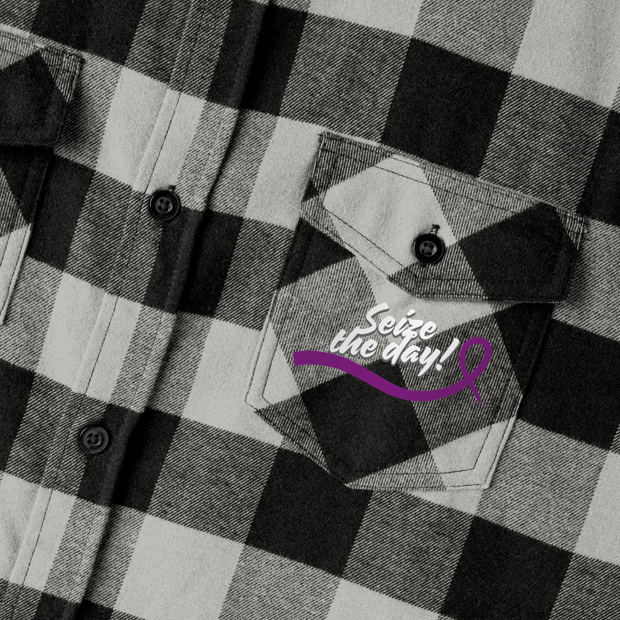 Cozy Seize the Day Unisex Flannel Shirt - Clothing, Flannel Shirts - EpiAl's Shop