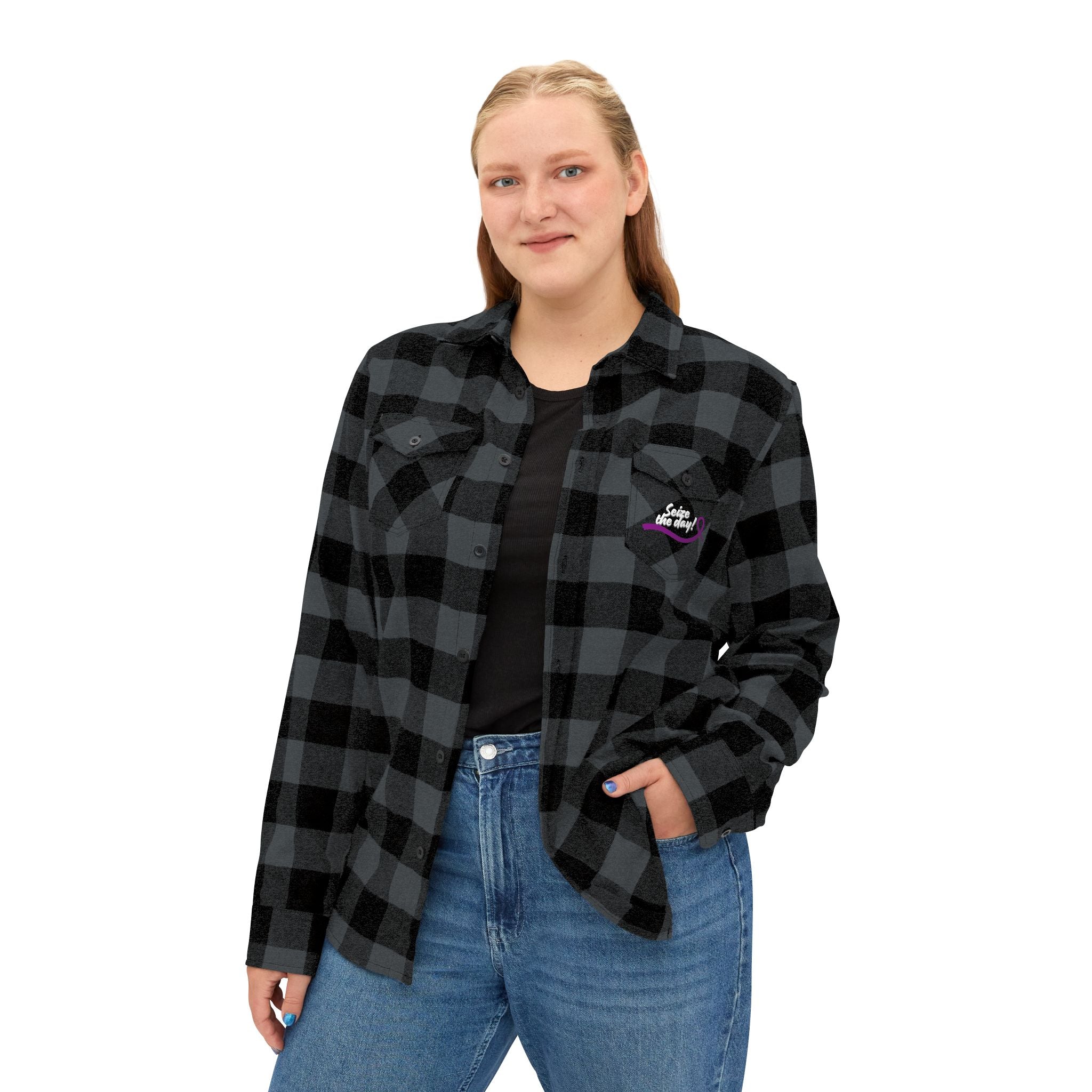 Cozy Seize the Day Unisex Flannel Shirt - Clothing, Flannel Shirts - EpiAl's Shop