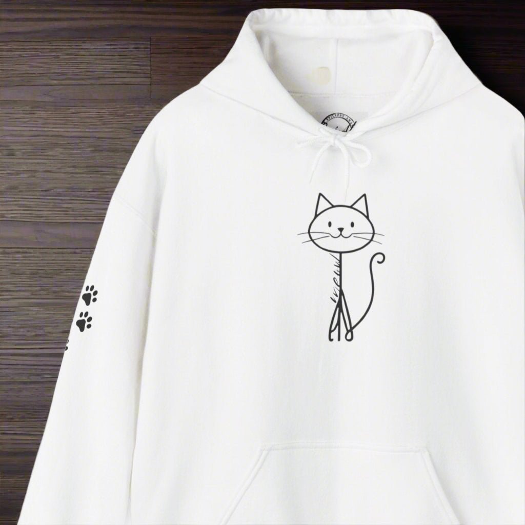 Cozy Stick Cat Lover Hoodie - Clothing, Hoodies - EpiAl's Shop