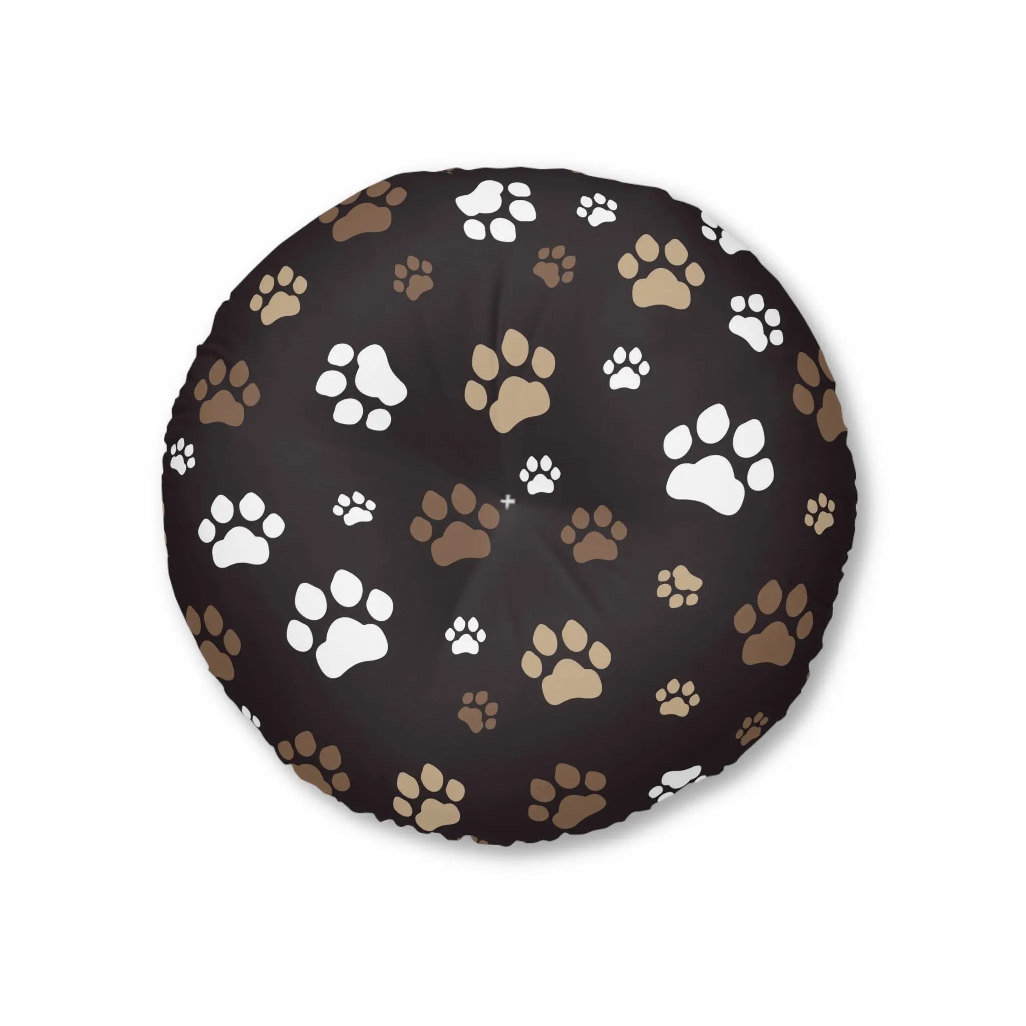 Cozy Tufted Floor Pillow with Paw Print Design - Pet Lover's Essential - Decor, Home, Pillows - EpiAl's Shop
