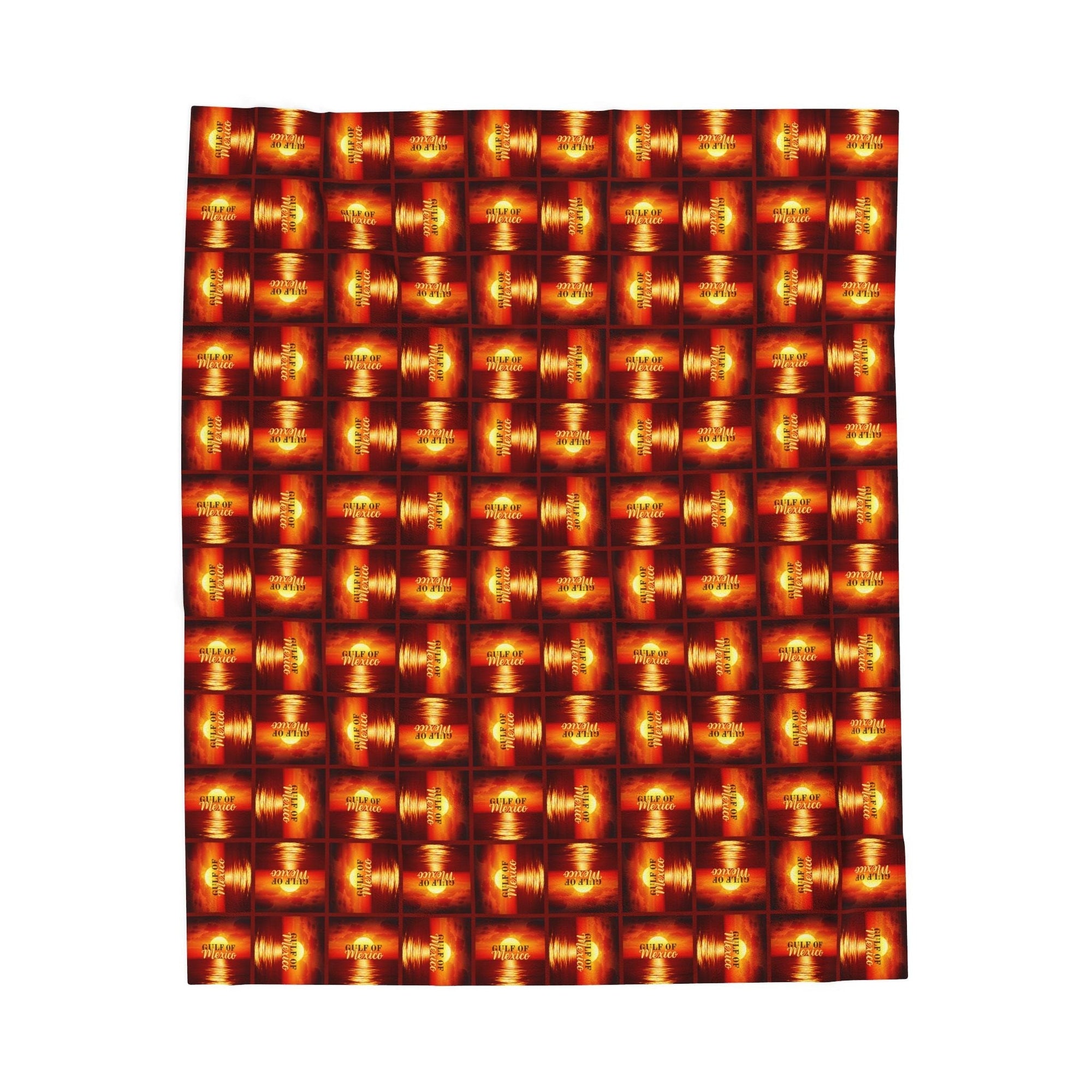 Cozy Velveteen Plush Blanket - Sunset Gulf of Mexico Design - Decor, Blankets & Comforters - EpiAl's Shop