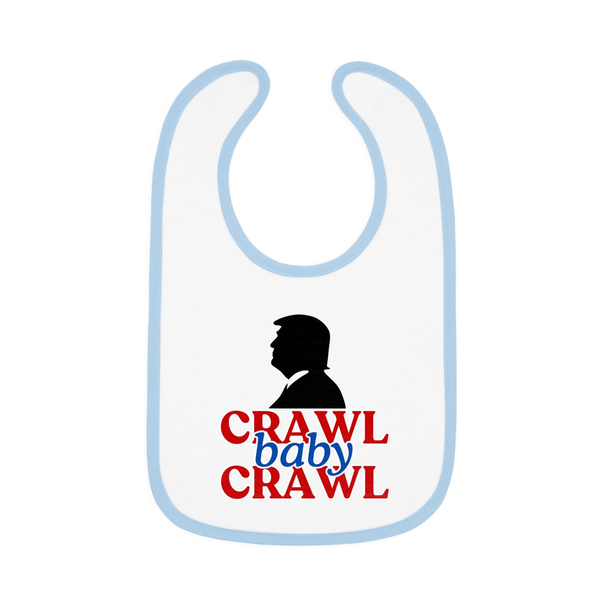 Crawl Baby Crawl Bib - Fun Contrast Trim Jersey Bib for Your Little One - Clothing, Kids & Infants - EpiAl's Shop