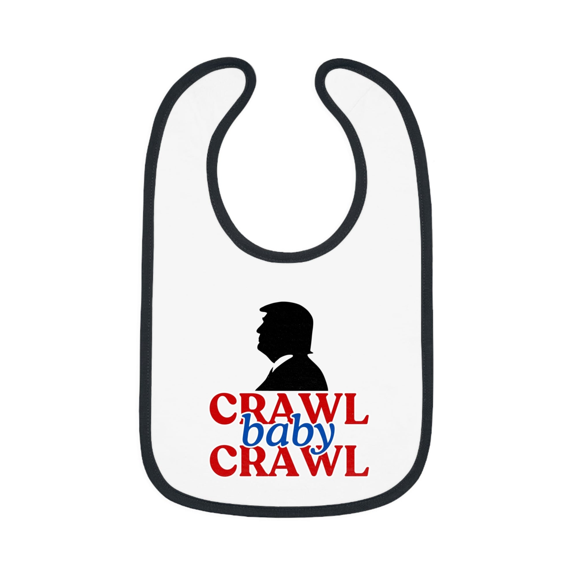 Crawl Baby Crawl Bib - Fun Contrast Trim Jersey Bib for Your Little One - Clothing, Kids & Infants - EpiAl's Shop