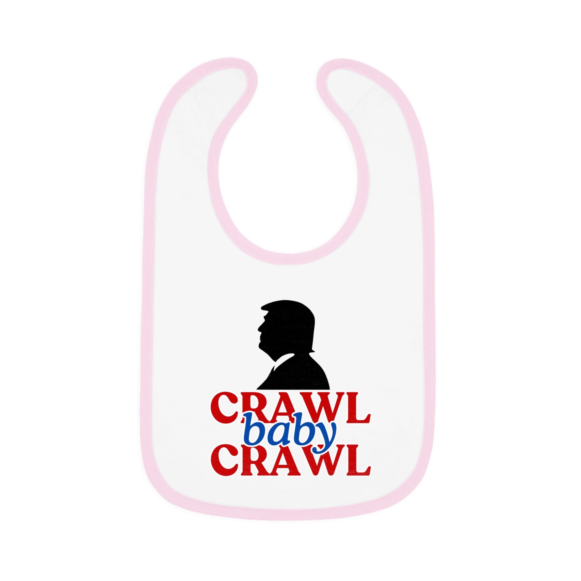 Crawl Baby Crawl Bib - Fun Contrast Trim Jersey Bib for Your Little One - Clothing, Kids & Infants - EpiAl's Shop