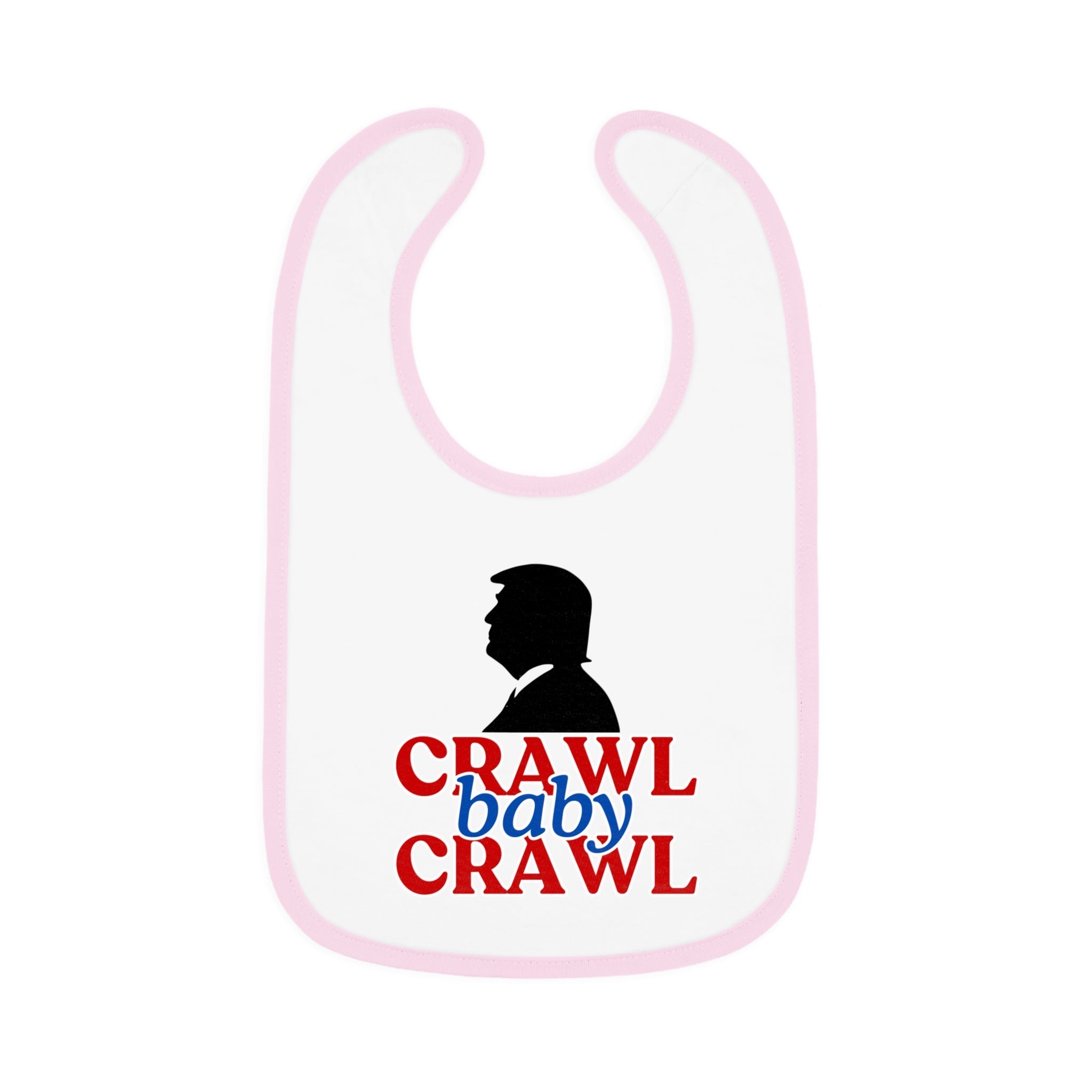 Crawl Baby Crawl Bib - Fun Contrast Trim Jersey Bib for Your Little One - Clothing, Kids & Infants - EpiAl's Shop
