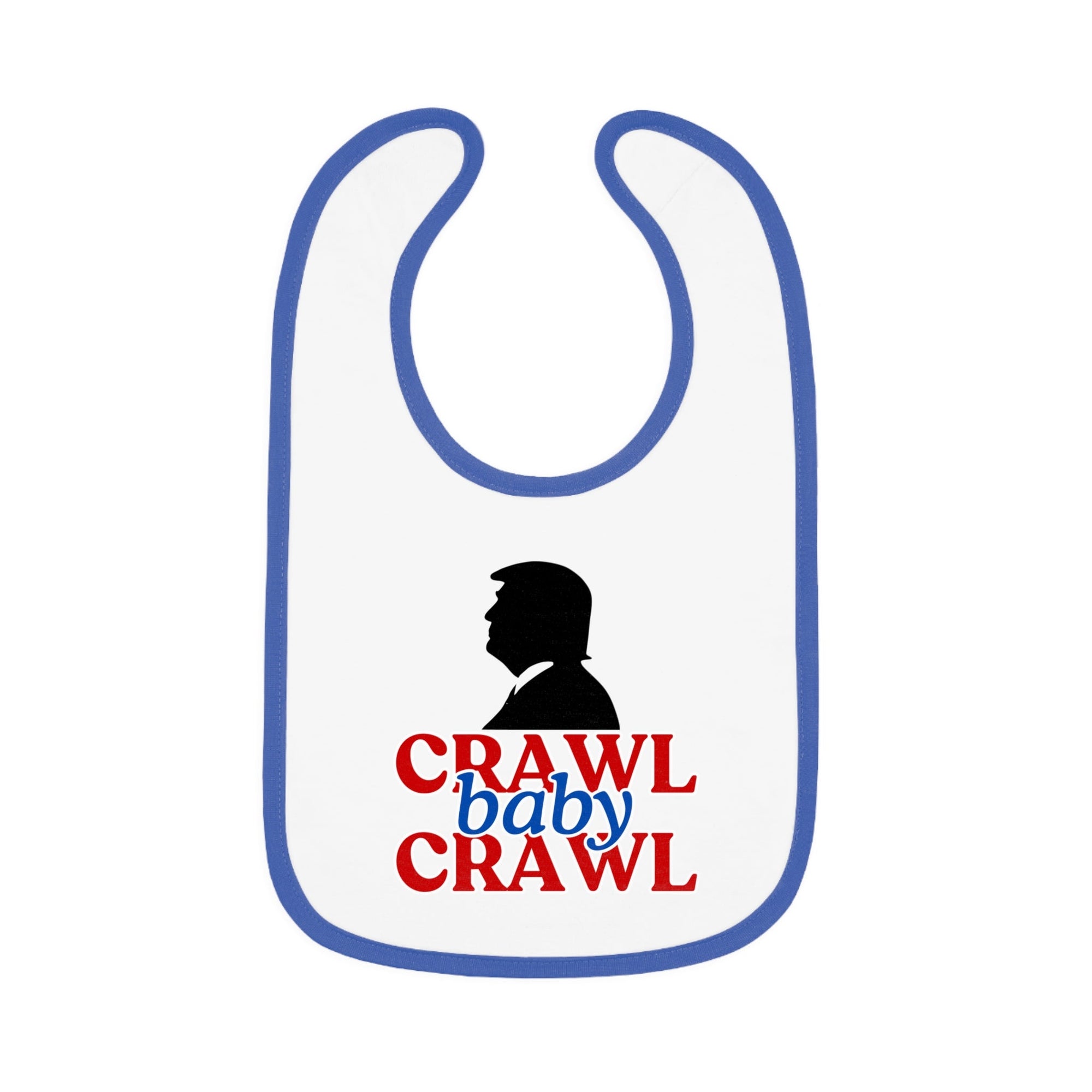 Crawl Baby Crawl Bib - Fun Contrast Trim Jersey Bib for Your Little One - Clothing, Kids & Infants - EpiAl's Shop