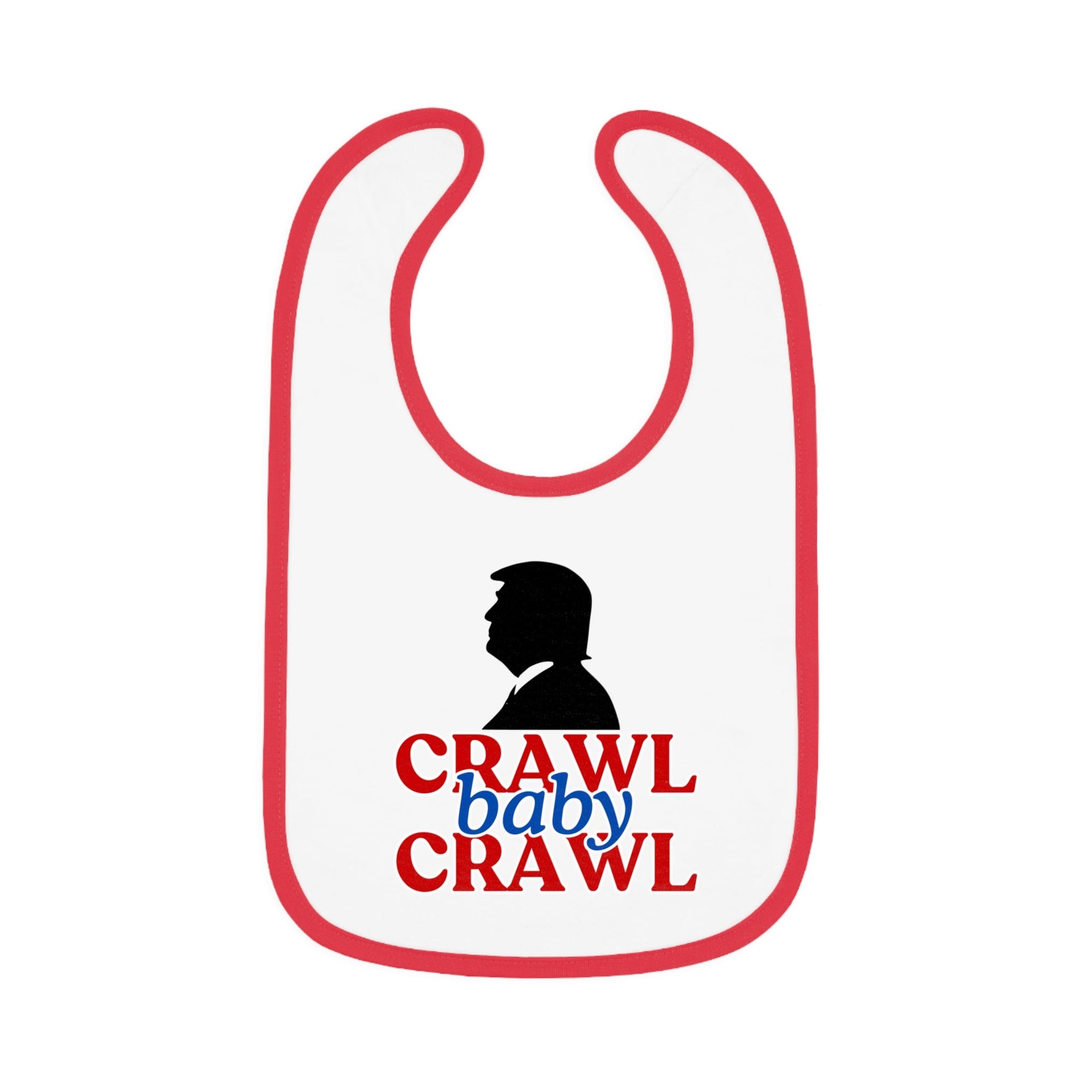 Crawl Baby Crawl Bib - Fun Contrast Trim Jersey Bib for Your Little One - Clothing, Kids & Infants - EpiAl's Shop