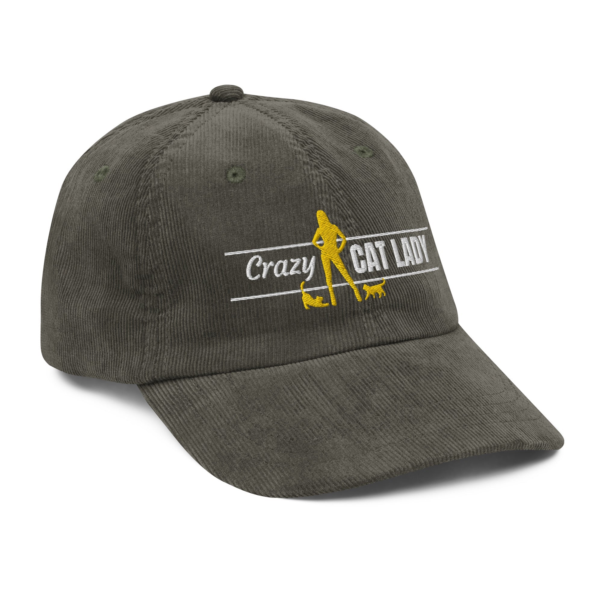 Crazy Cat Lady Corduroy Hat - Hats - EpiAl's Shop