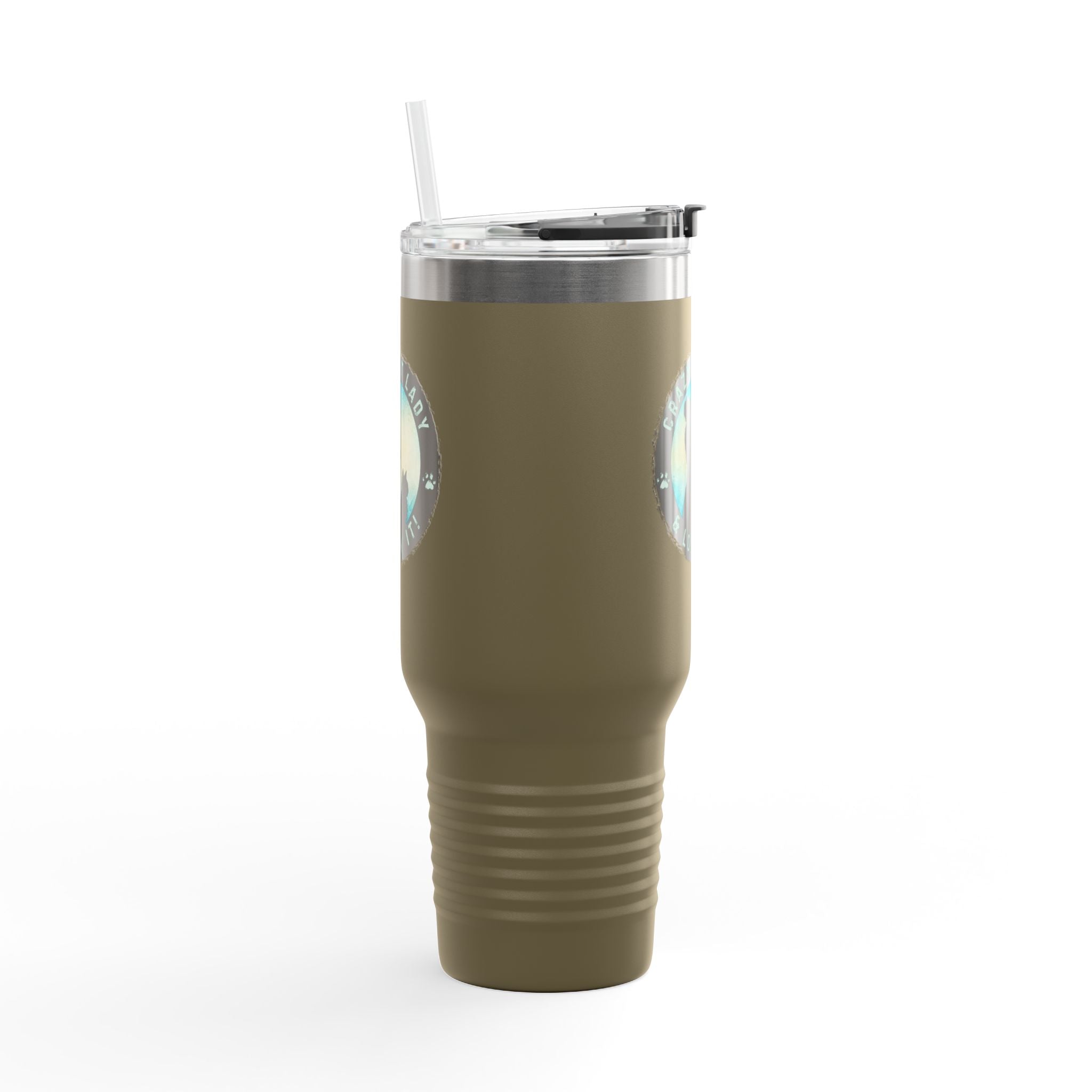 Crazy Cat Lady Insulated Travel Mug - 40oz - Perfect Gift for Cat Lovers - Drinkware, Travel Mugs - EpiAl's Shop