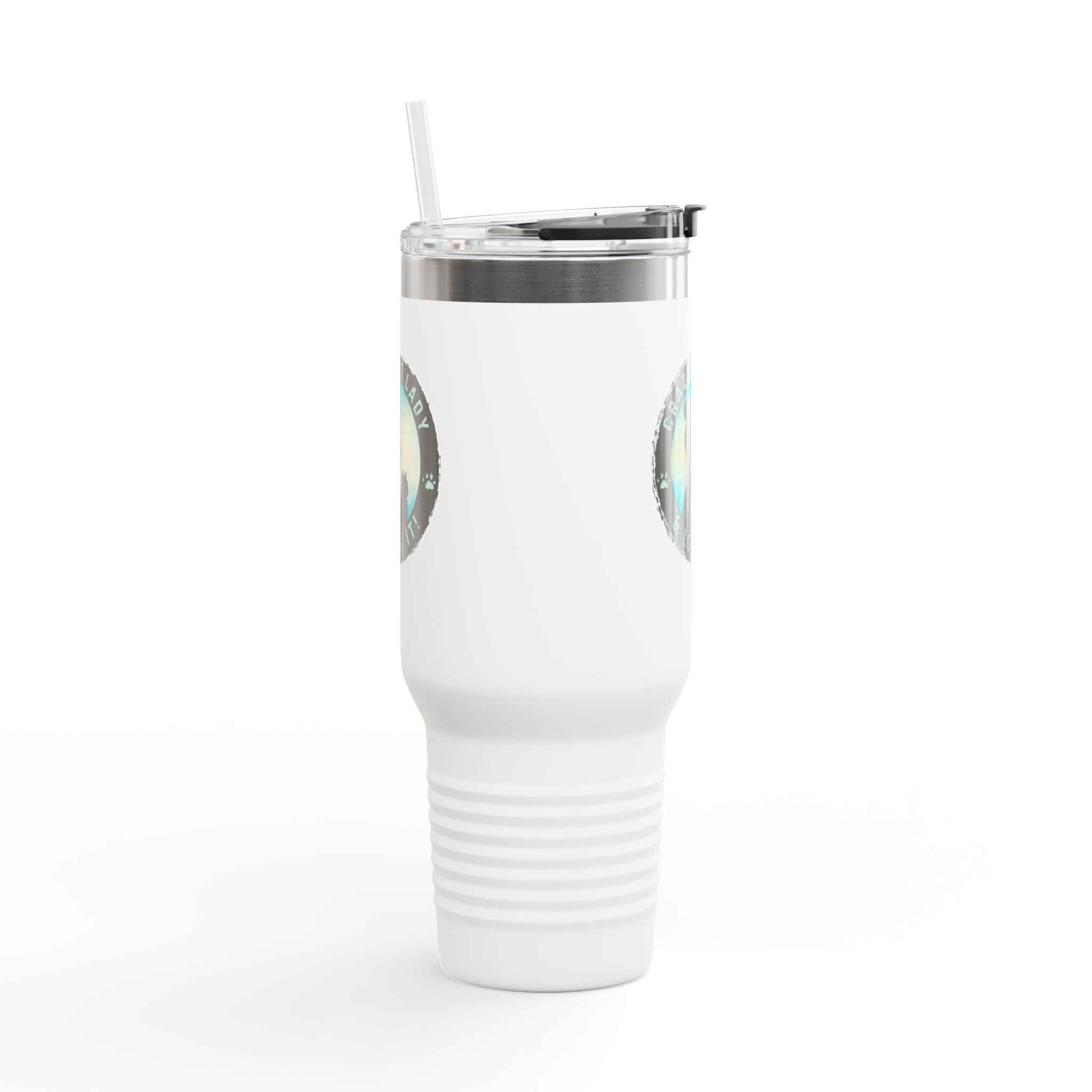 Crazy Cat Lady Insulated Travel Mug - 40oz - Perfect Gift for Cat Lovers - Drinkware, Travel Mugs - EpiAl's Shop