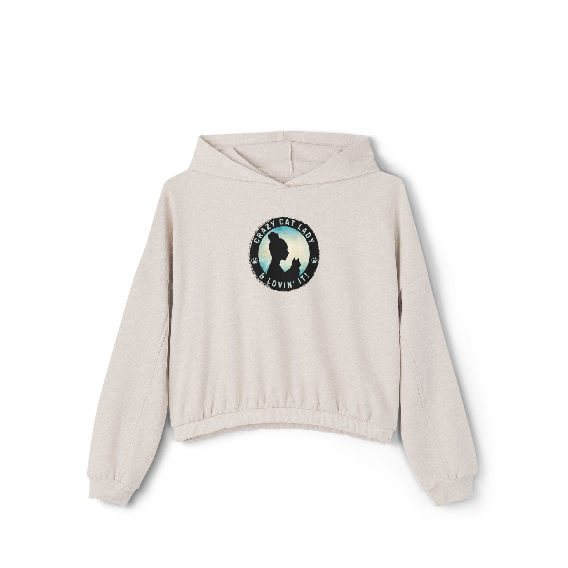 Crazy Cat Lady Women's Cinched Bottom Hoodie - Hoodie - EpiAl's Shop