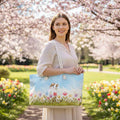 Curious Garden Cat Weekender Bag – Watercolor Floral Travel Tote - Bags, Weekender - EpiAl's Shop