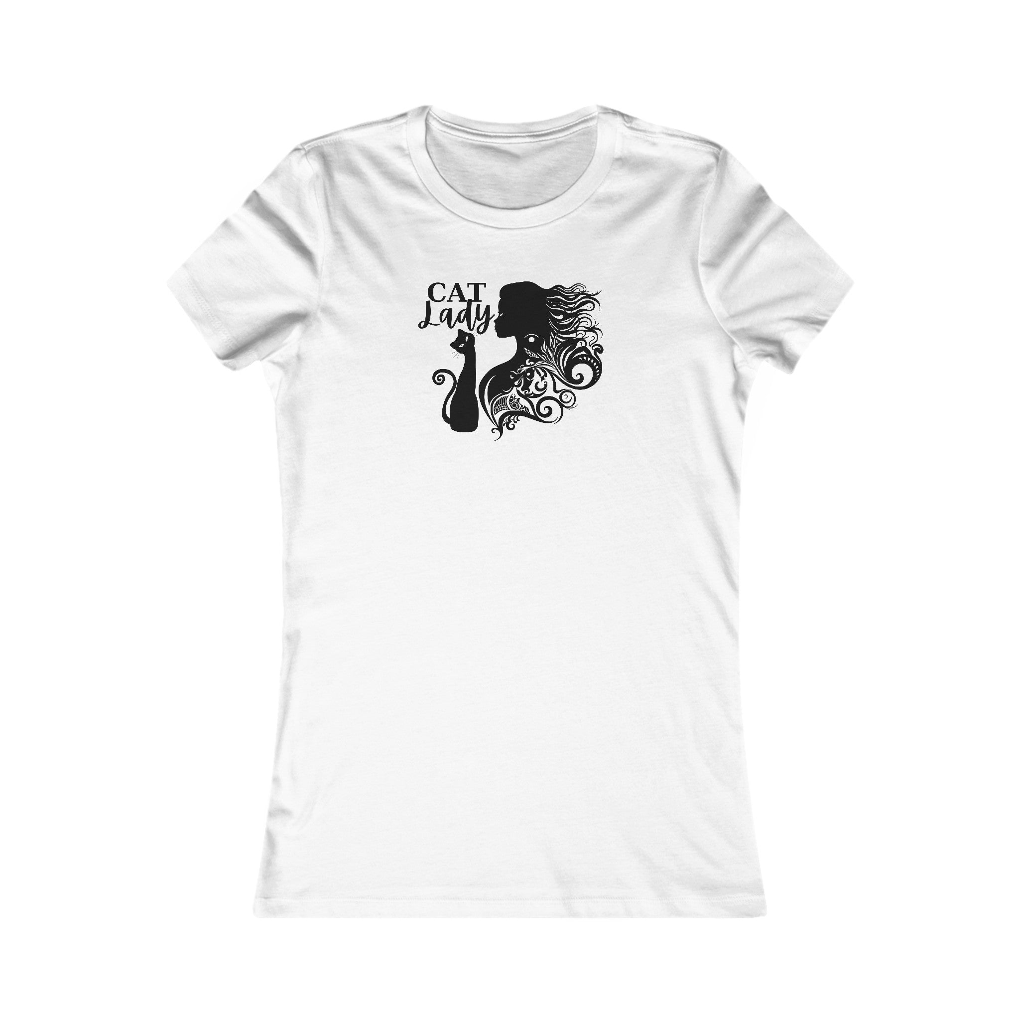 Curly Cat Lady Women's Favorite Tee - EpiAl's Shop