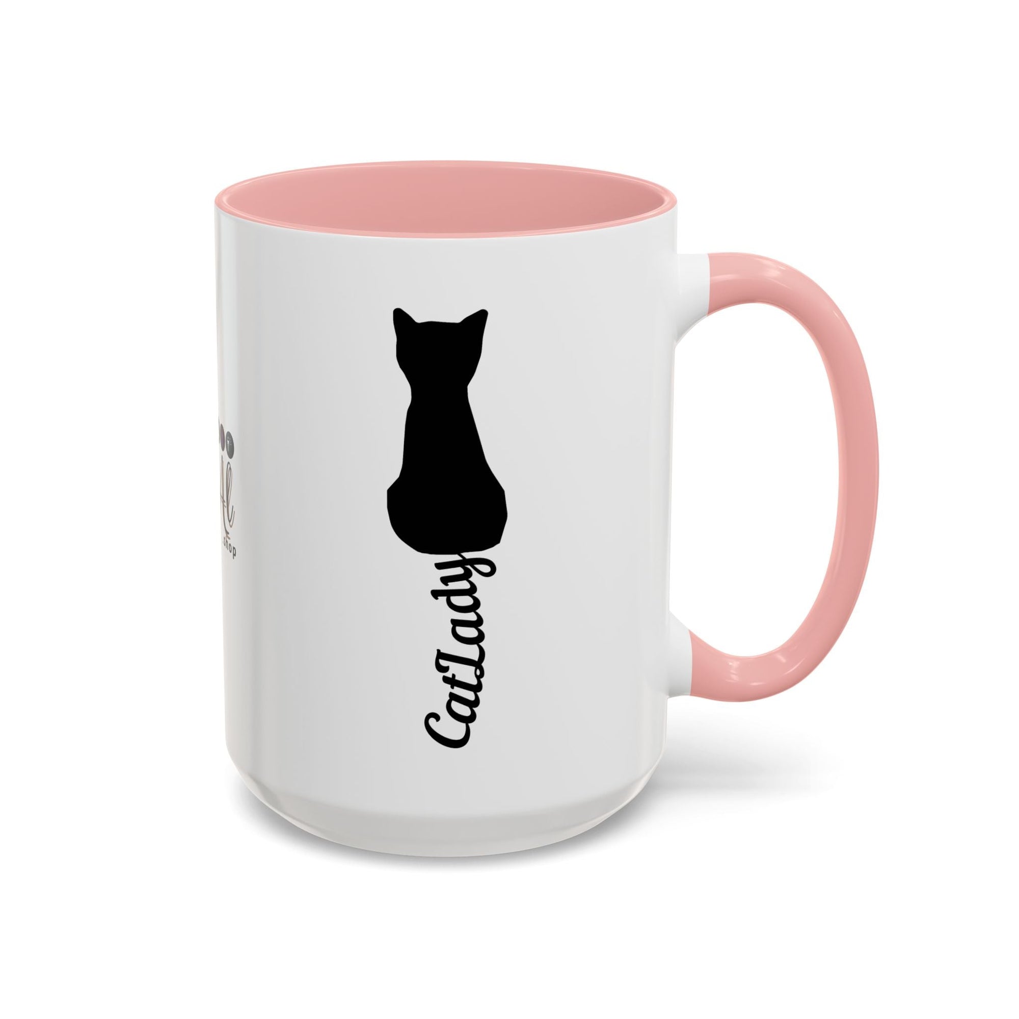 Cursive Tail Cat Lady Coffee Mug, Gift for Cat Lovers - Drinkware, Coffee Mugs - EpiAl's Shop