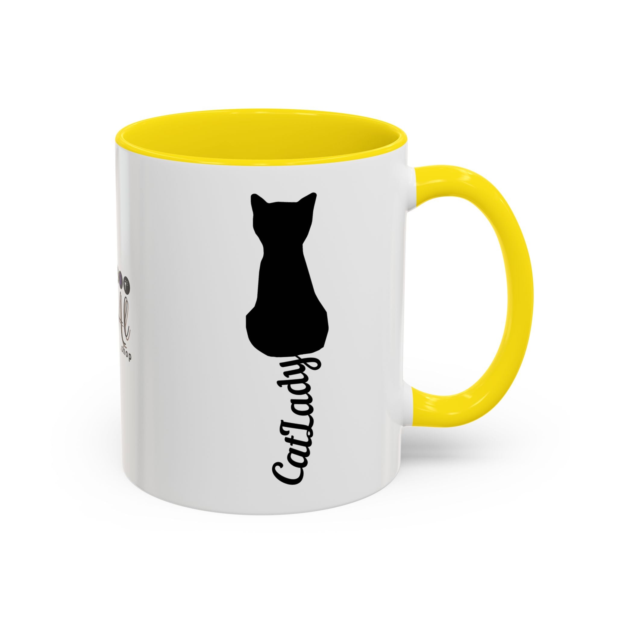Cursive Tail Cat Lady Coffee Mug, Gift for Cat Lovers - Drinkware, Coffee Mugs - EpiAl's Shop