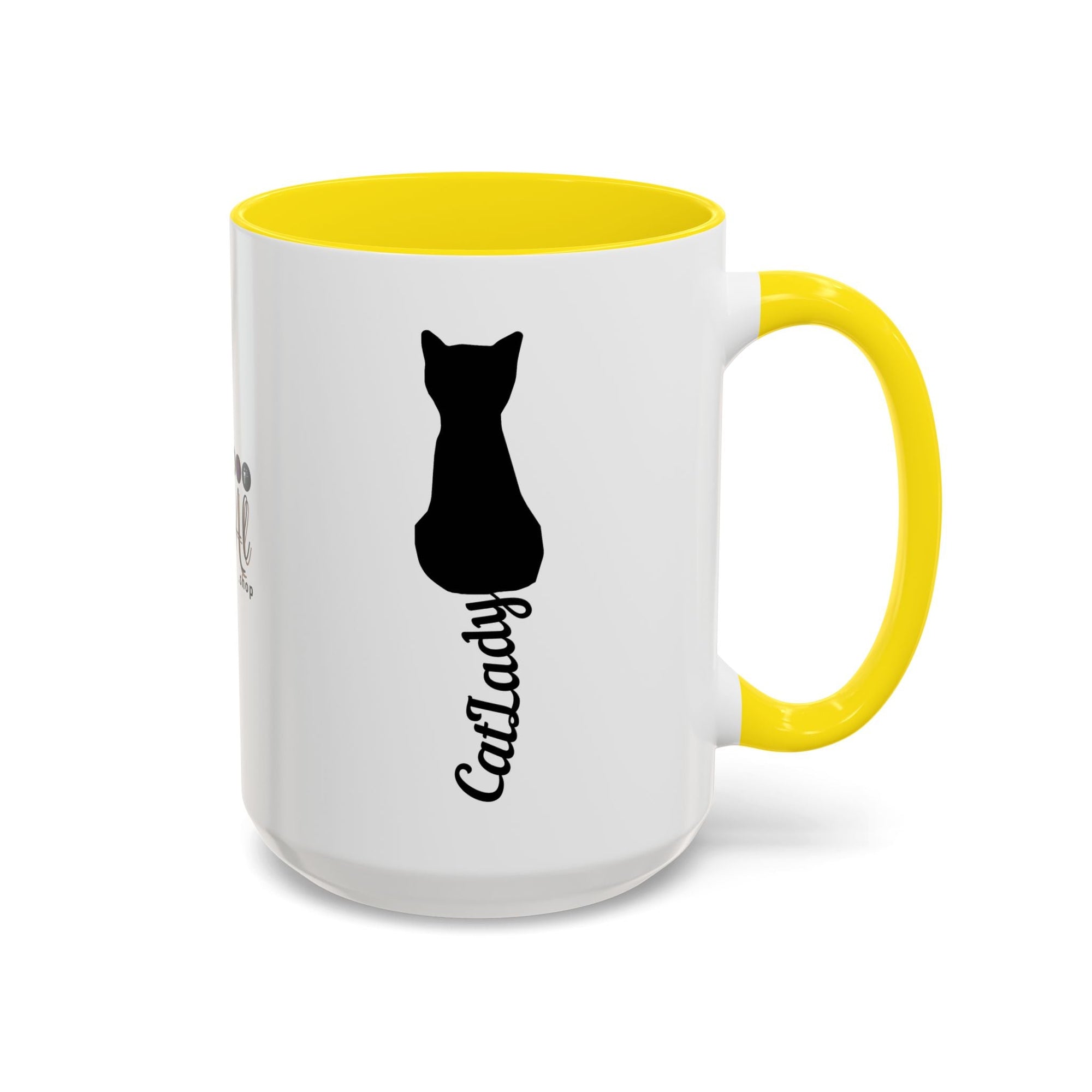 Cursive Tail Cat Lady Coffee Mug, Gift for Cat Lovers - Drinkware, Coffee Mugs - EpiAl's Shop