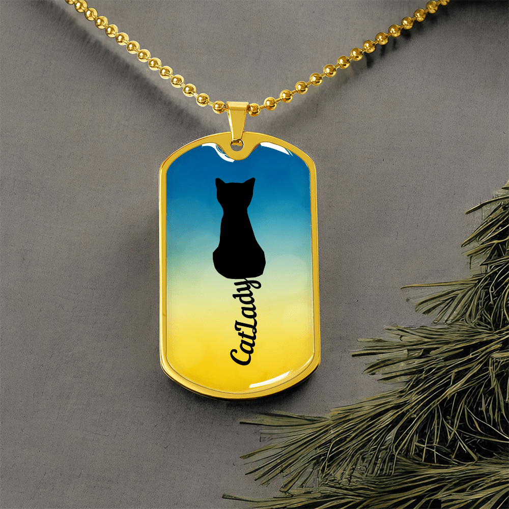 Cursive Tail Cat Lady Necklace - Jewelry, Necklaces - EpiAl's Shop