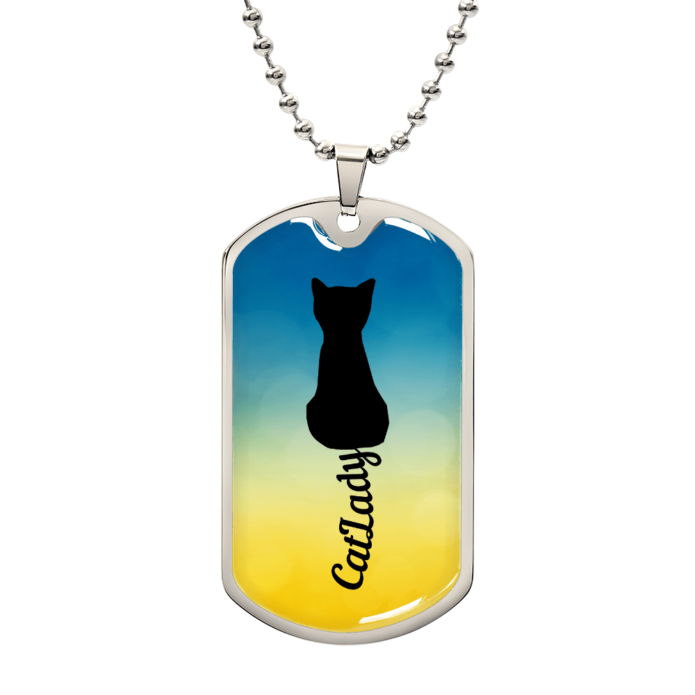 Cursive Tail Cat Lady Necklace - Jewelry, Necklaces - EpiAl's Shop