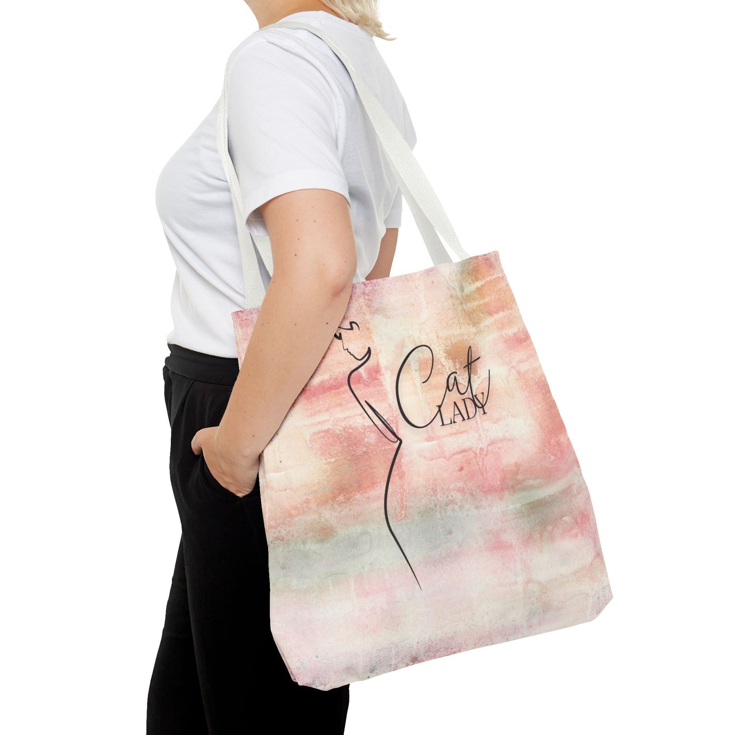 Curvy Cat Lady Tote Bag - Bags - EpiAl's Shop