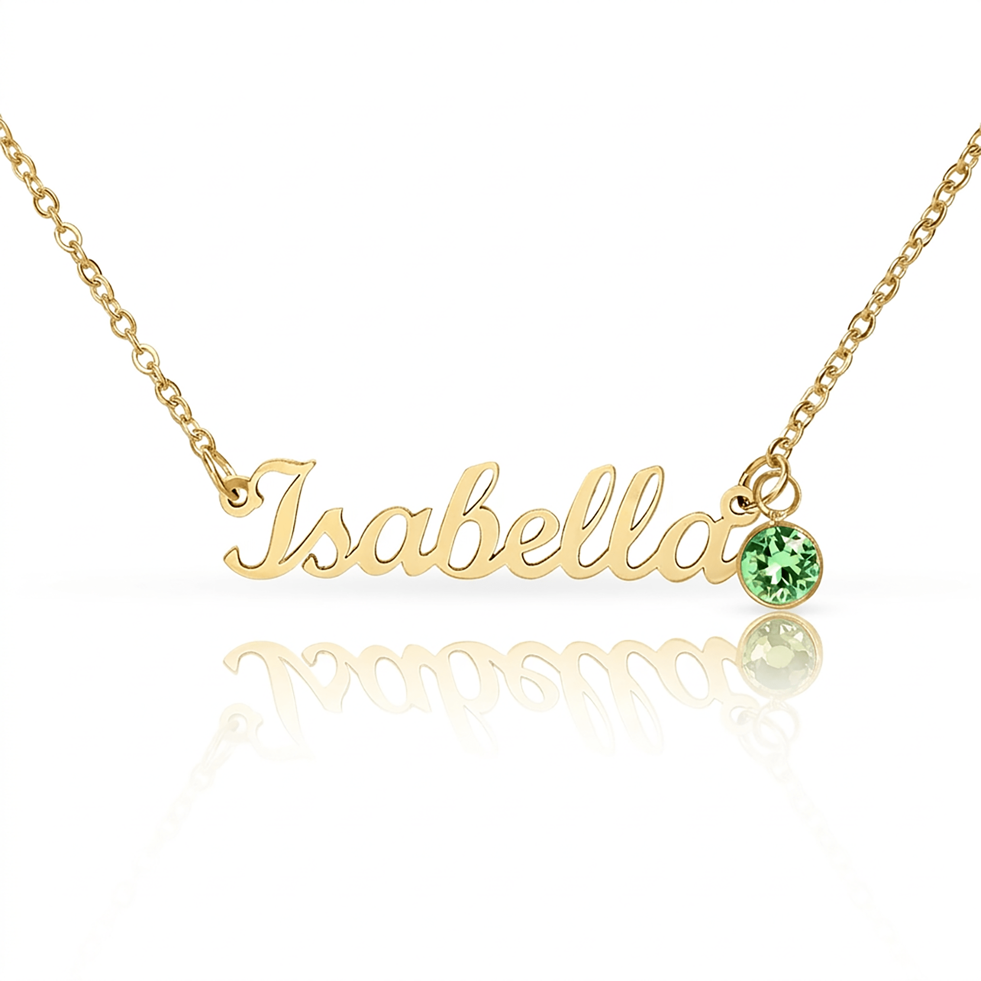 Custom Name Necklace with Birthstone | Personalized Cursive Jewelry - Jewelry, Necklaces - EpiAl's Shop