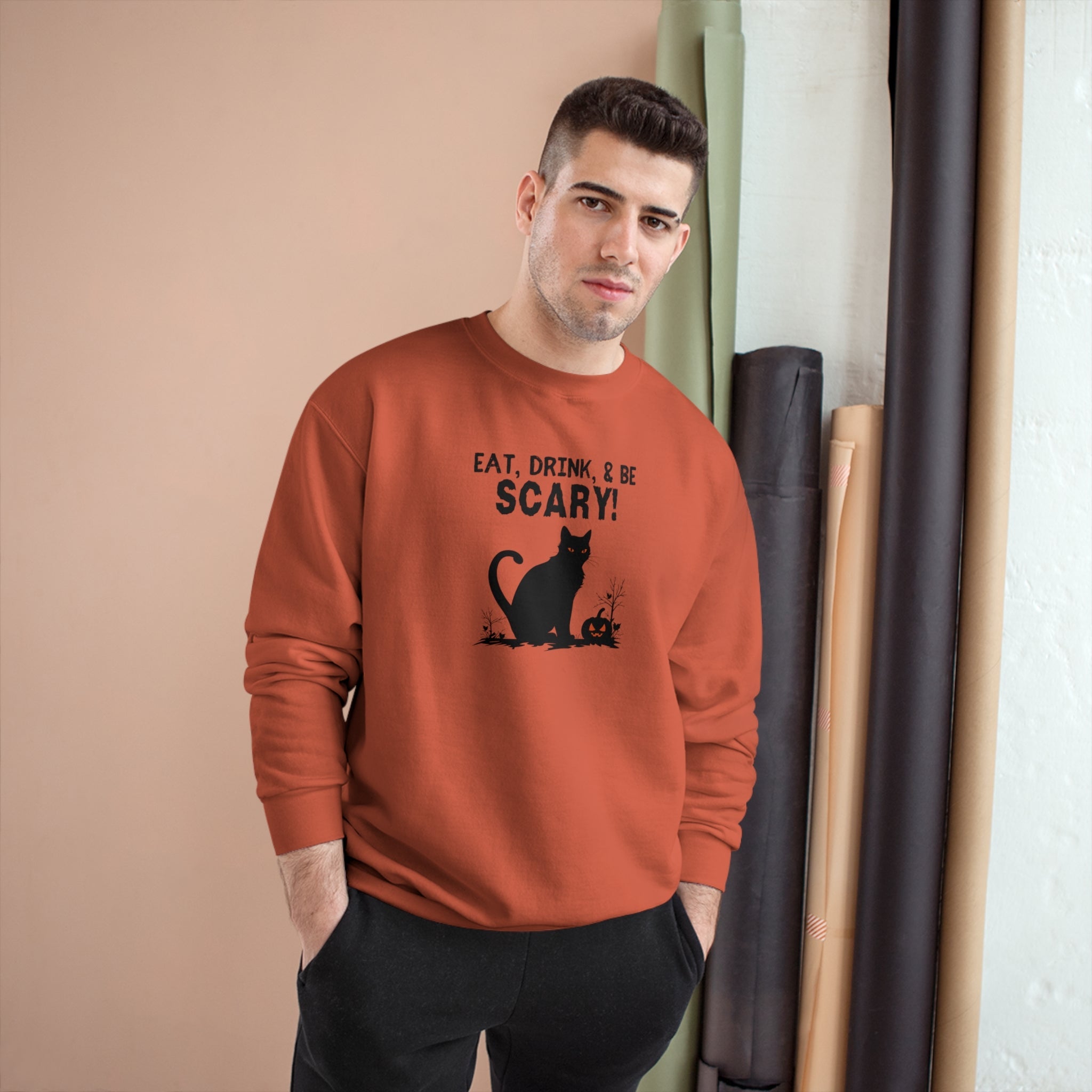 Customized Halloween Themed Champion Sweatshirt - Sweatshirt - Epileptic Al’s Shop