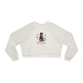 Cute Boots Questionable Decisions Cropped Sweatshirt | Funny Fall Cat Pullover - Clothing, Women, Sweatshirts, Cropped - EpiAl's Shop