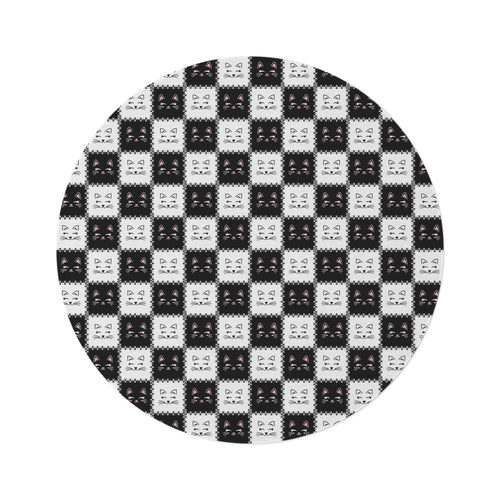 Cute Cat Faces Round Rug | Cozy Home Decor for Cat Lovers - Decor, Home, Rugs & Doormats - EpiAl's Shop