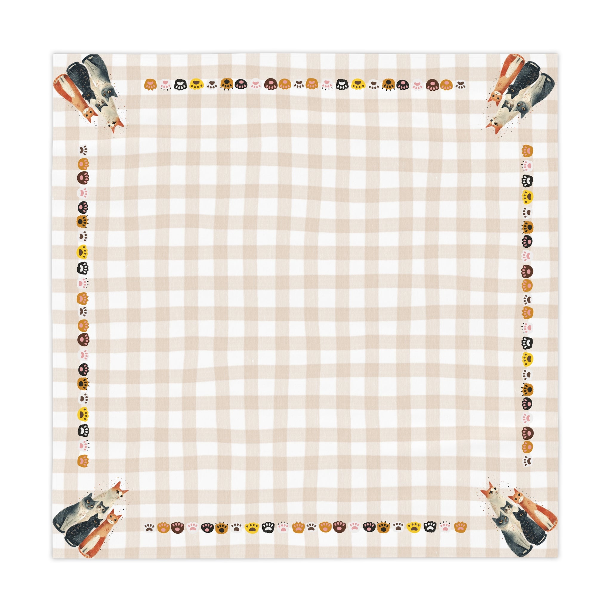 Cute Cat Family Tablecloth, Great for Country Cat Lovers - Decor, Dining, Table Decor - EpiAl's Shop