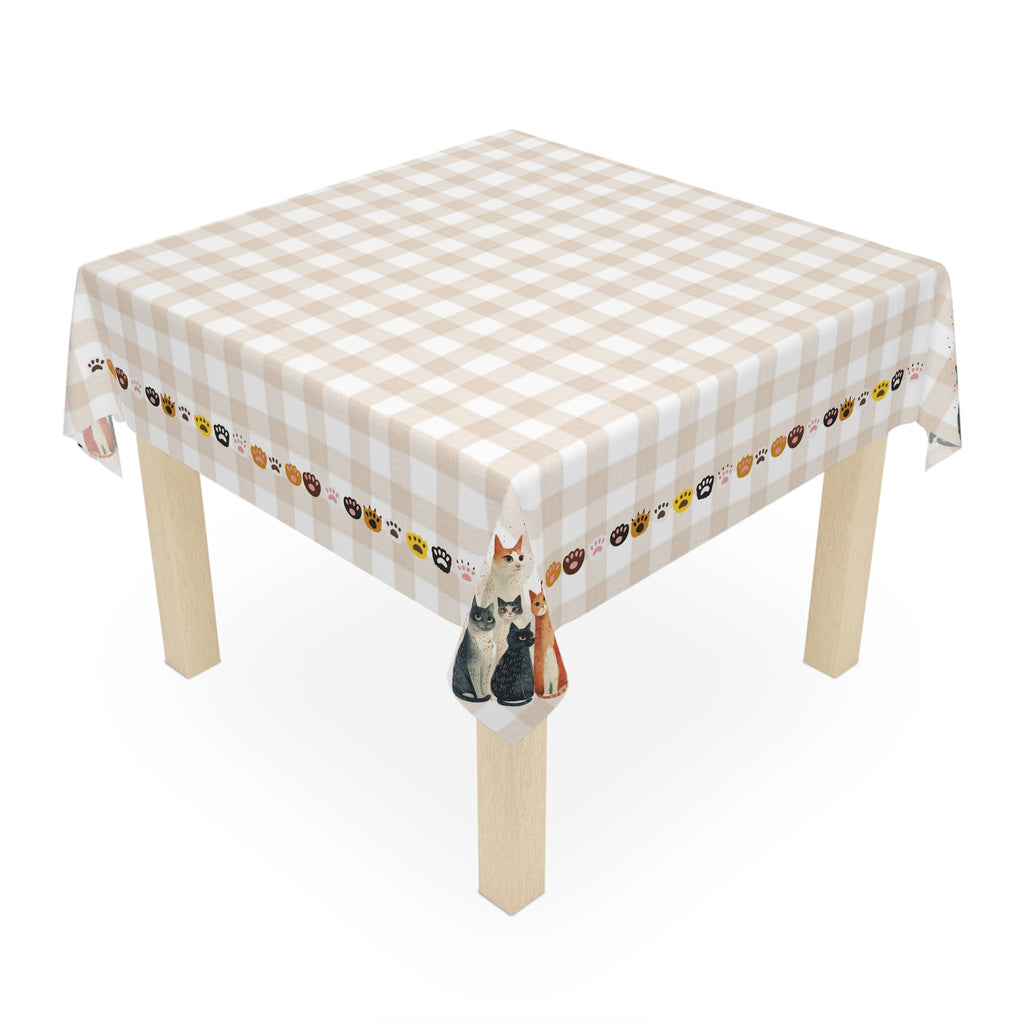 Cute Cat Family Tablecloth, Great for Country Cat Lovers - Decor, Dining, Table Decor - EpiAl's Shop