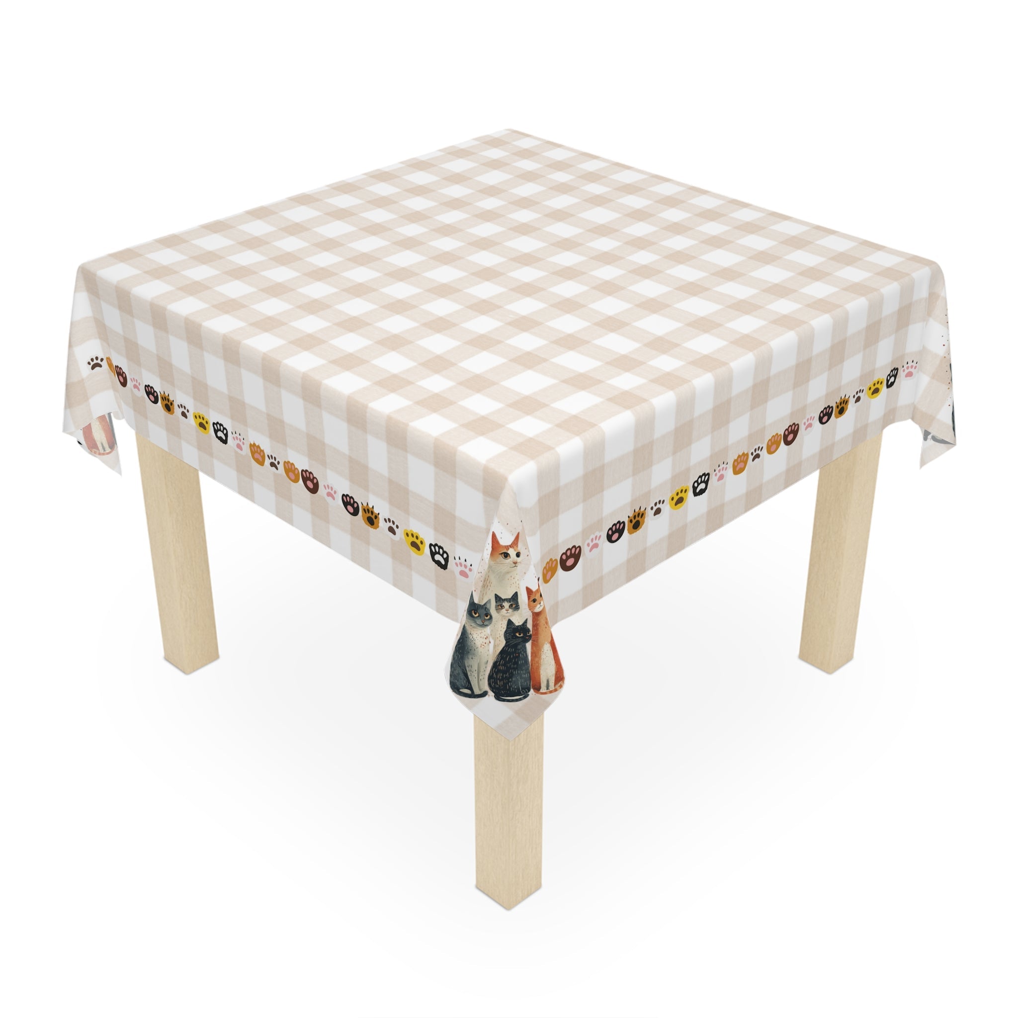 Cute Cat Family Tablecloth, Great for Country Cat Lovers - Decor, Dining, Table Decor - EpiAl's Shop