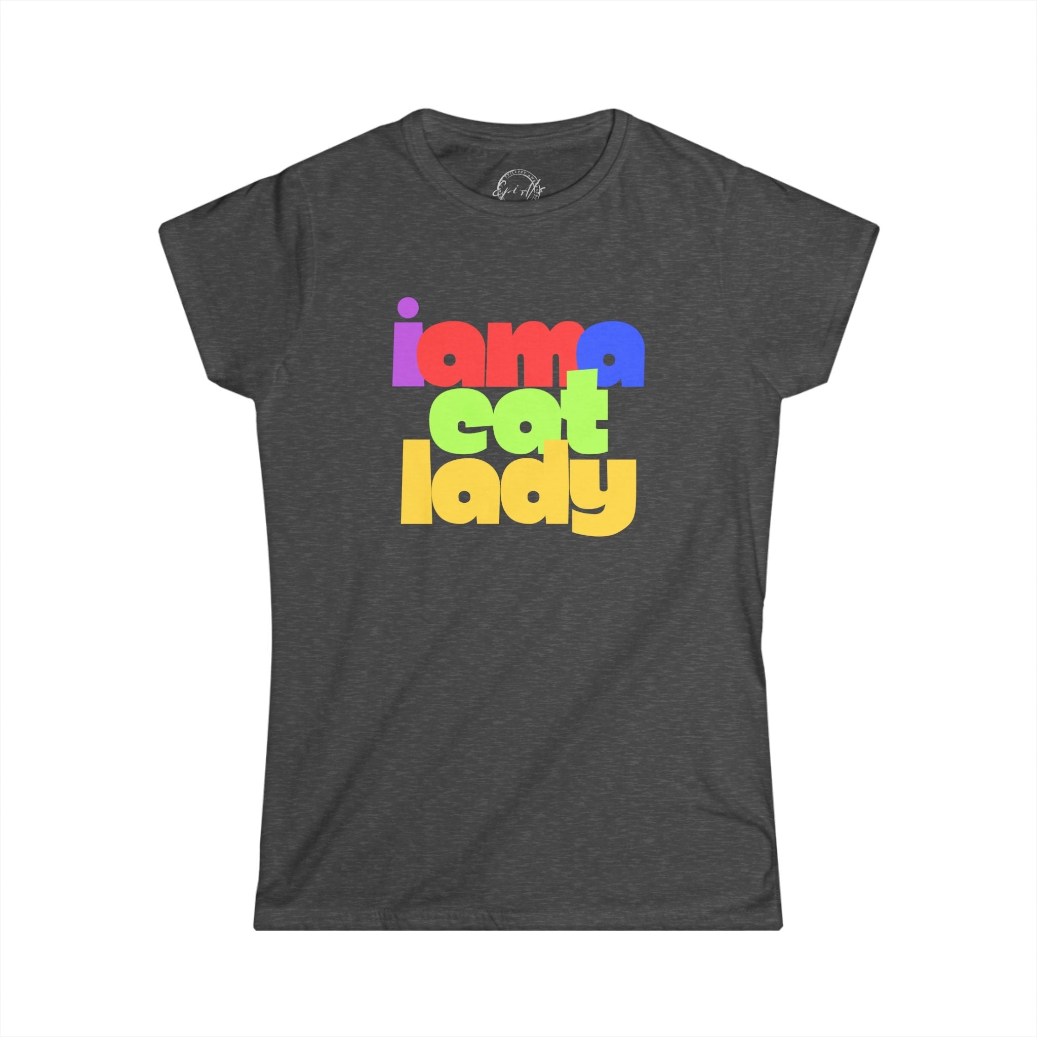 Cute Cat Lady Graphic Softstyle T-Shirt - Clothing, T-shirts - EpiAl's Shop