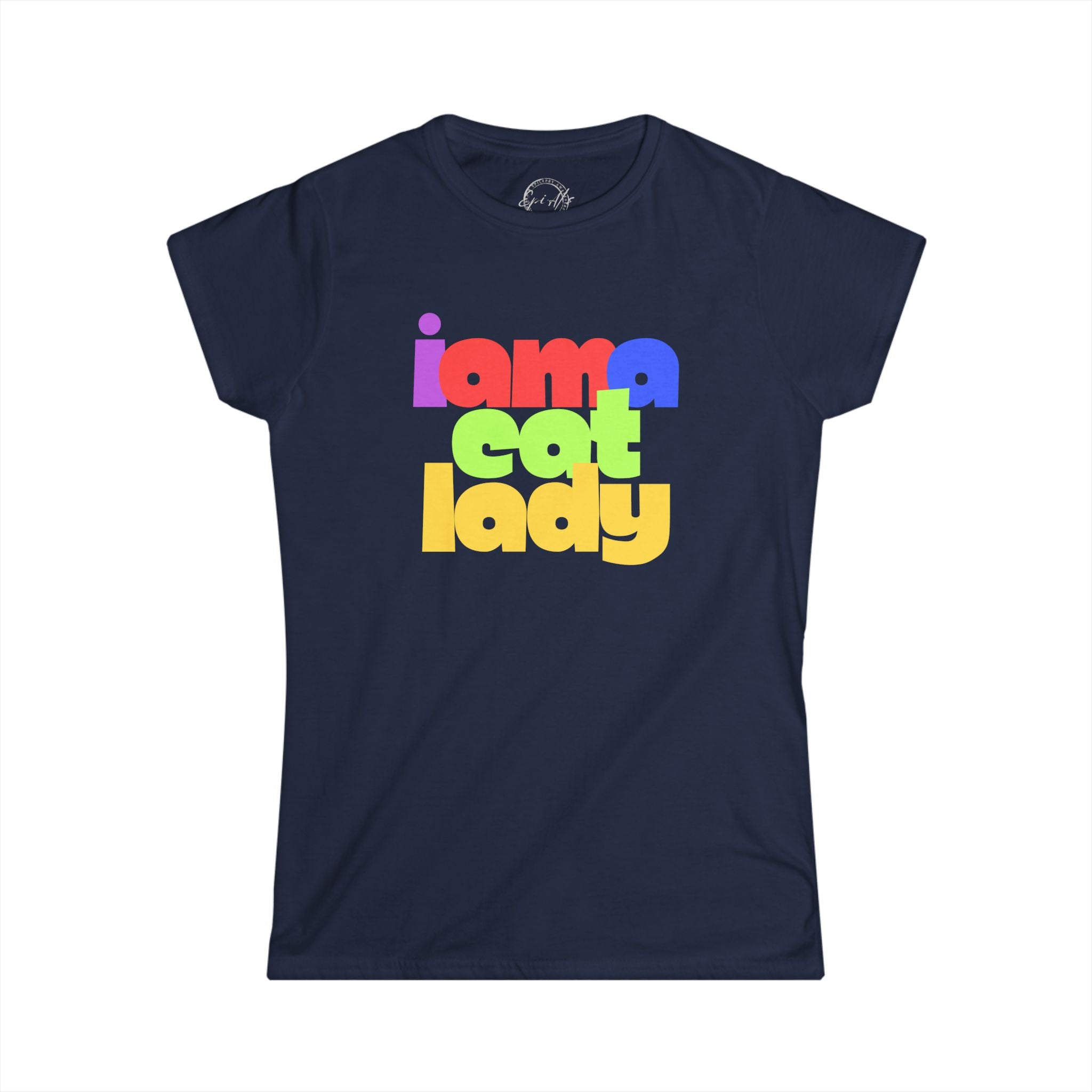 Cute Cat Lady Graphic Softstyle T-Shirt - Clothing, T-shirts - EpiAl's Shop
