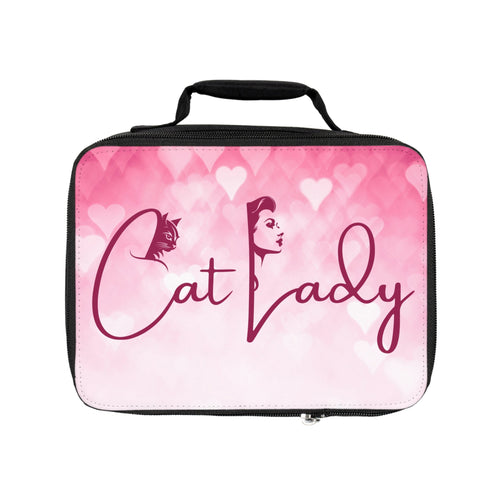 Cute Cat Lady Lunch Bag - Insulated Tote - Bags, Lunch - EpiAl's Shop