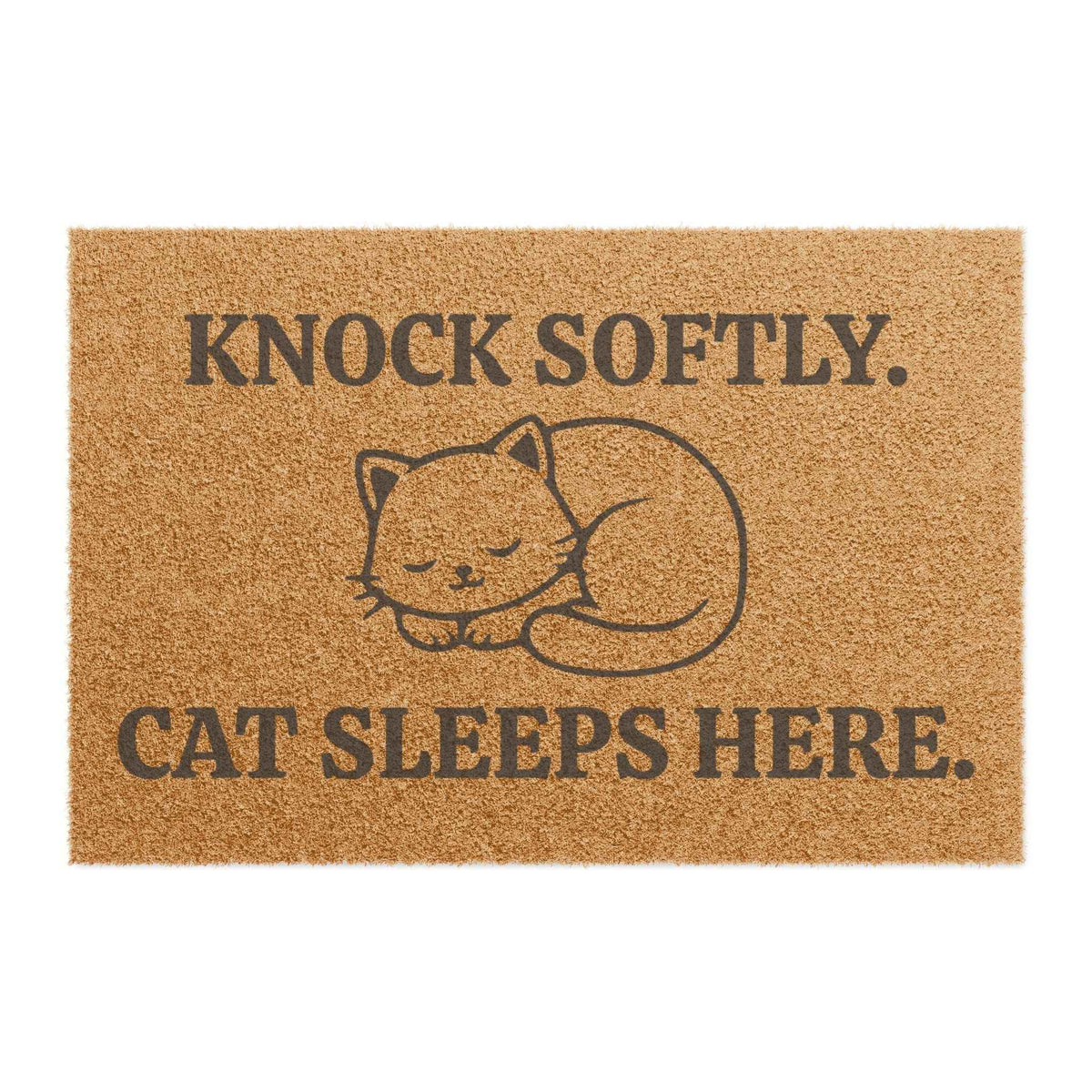 Cute Cat Lover Doormat – Knock Softly Entryway Mat - Decor, Rugs, Outdoor - EpiAl's Shop