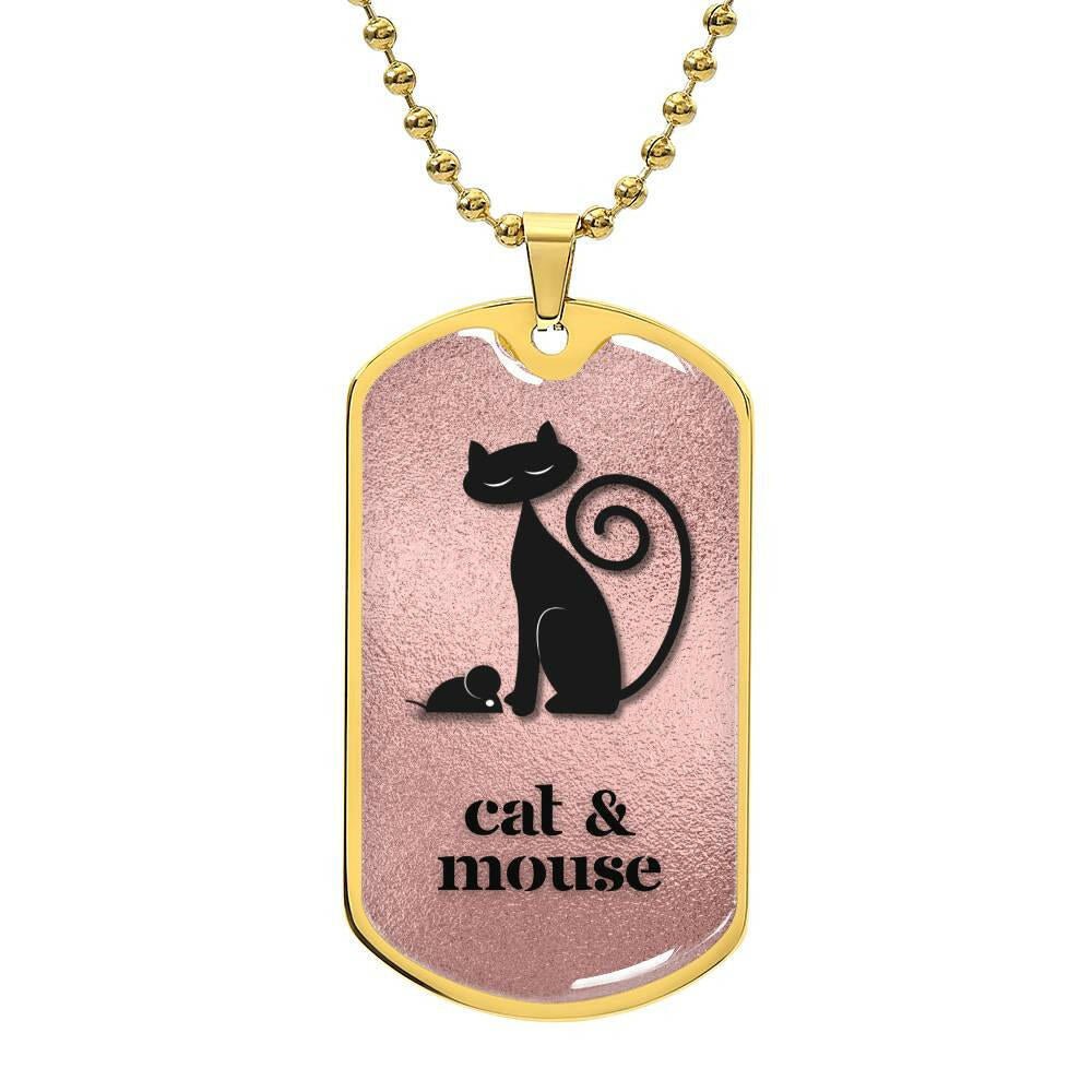 Cute Cat & Mouse Necklace - Jewelry - Epileptic Al’s Shop