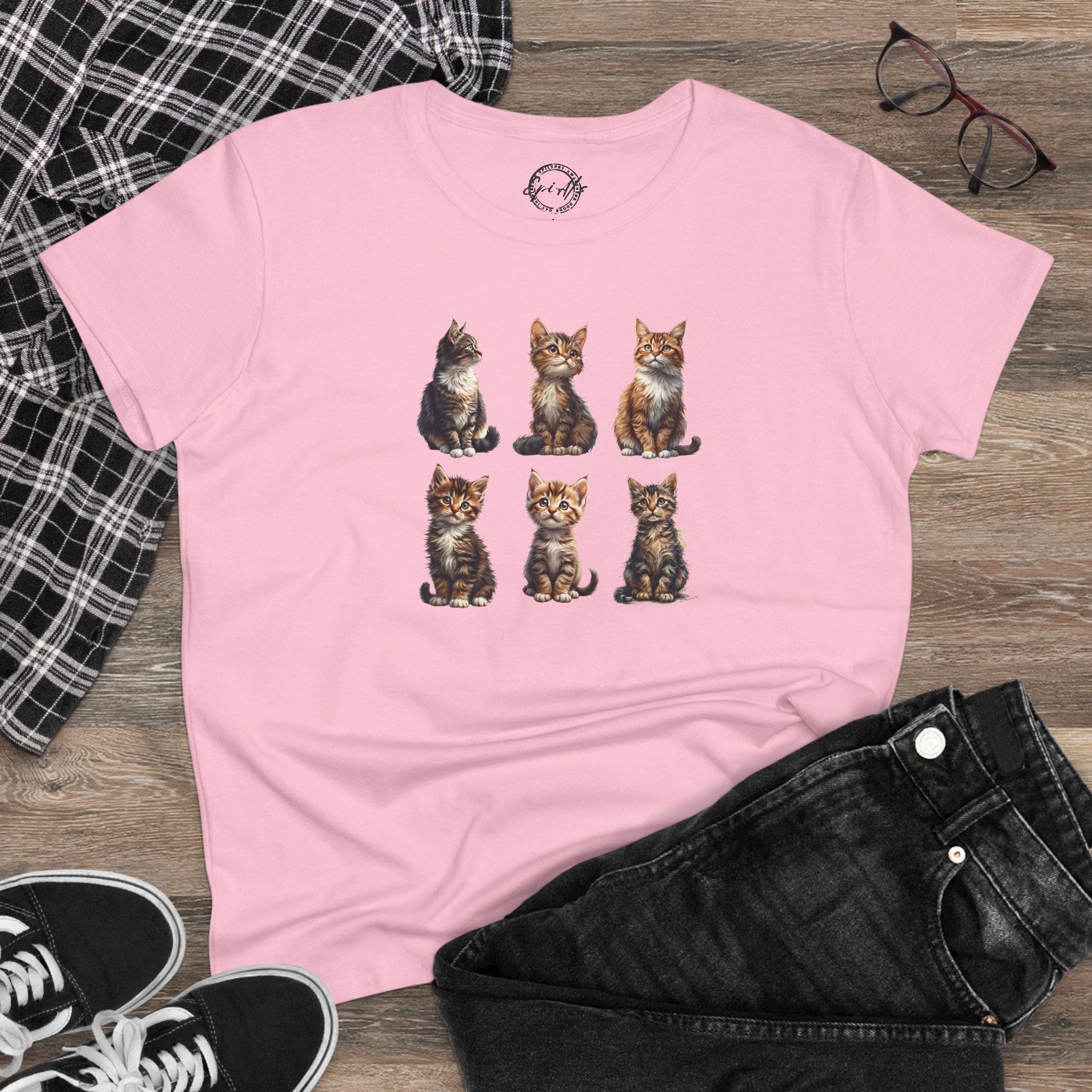 Cute Kittens Women's Cotton T-Shirt - Clothing, T-shirts - EpiAl's Shop