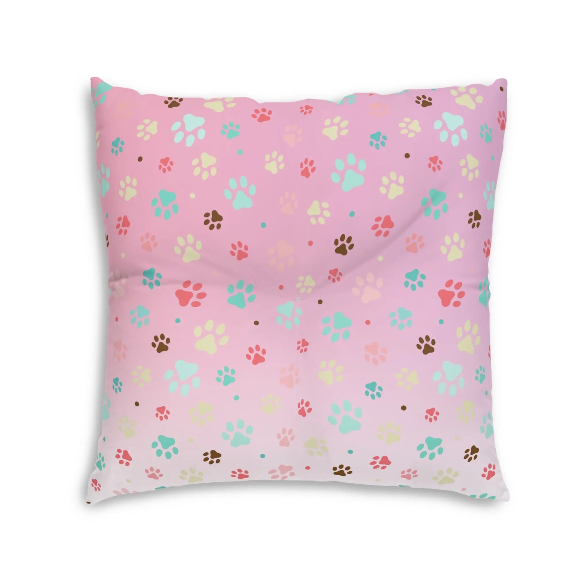 Cute Pet Paw Print Tufted Floor Pillow - Decor, Home, Pillows - EpiAl's Shop