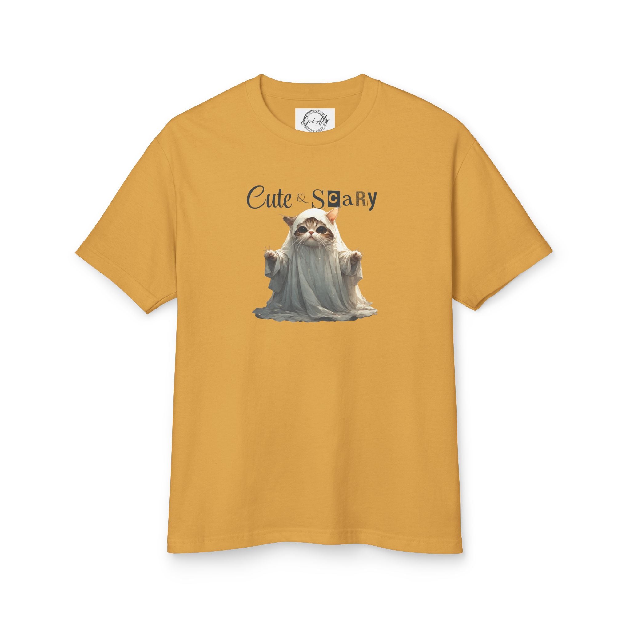 Cute & Scary Ghost Kitty Unisex Tee, Halloween Shirt - Clothing, T-shirts - EpiAl's Shop