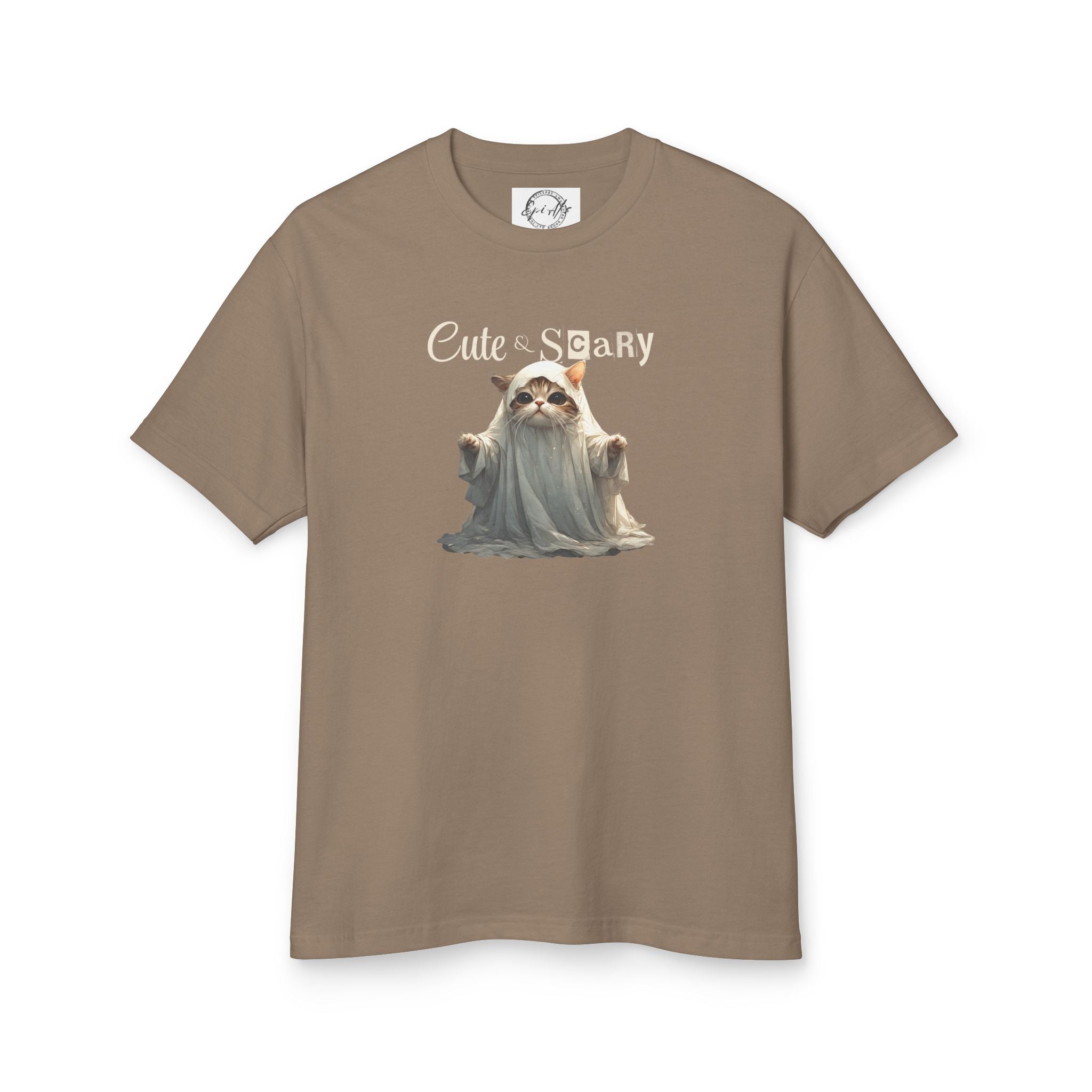 Cute & Scary Ghost Kitty Unisex Tee, Halloween Shirt - Clothing, T-shirts - EpiAl's Shop